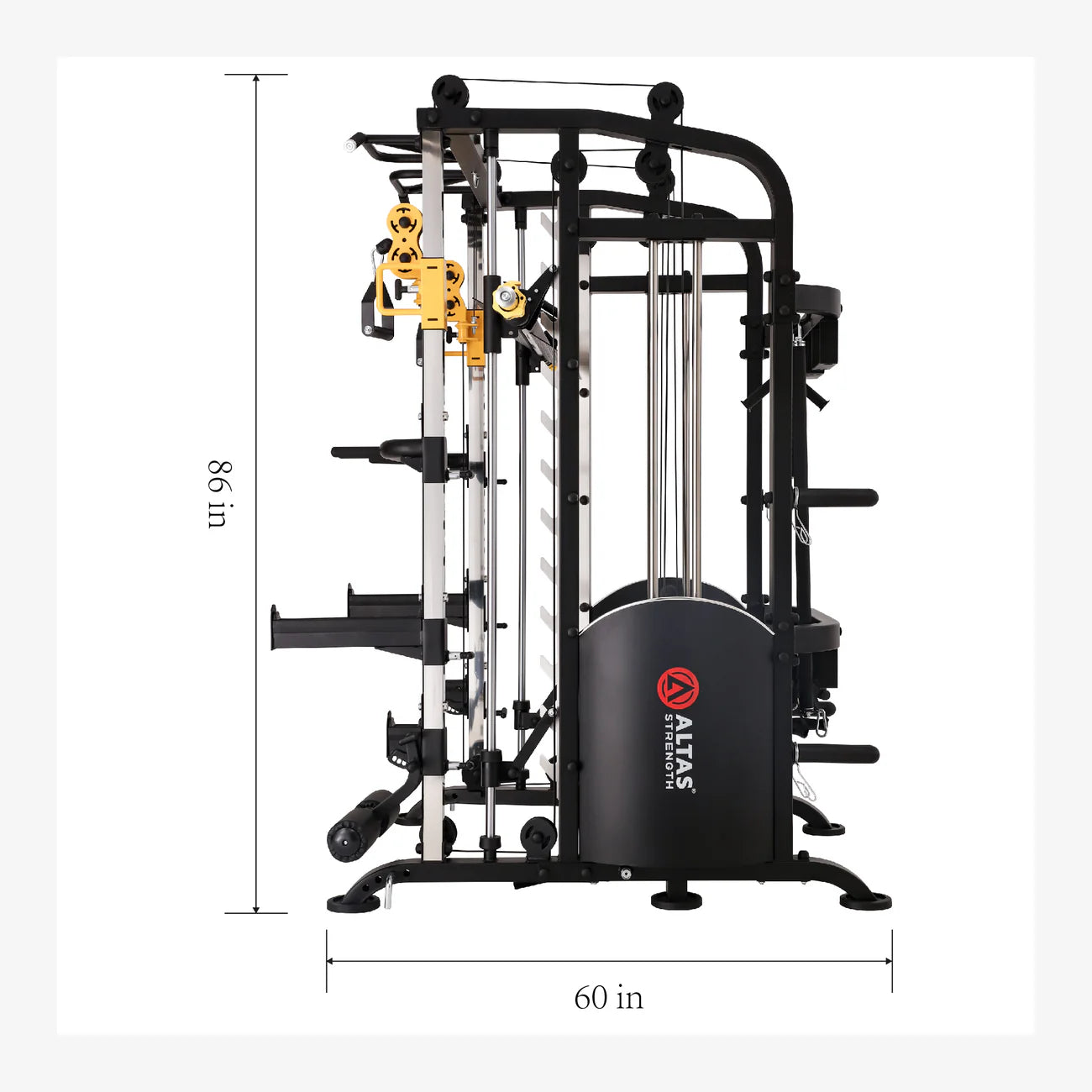 Atlas Strength Smith Machine AL M810 - Home Gym Equipment for Full Body Workouts | Strength Training & Fitness for Home Use