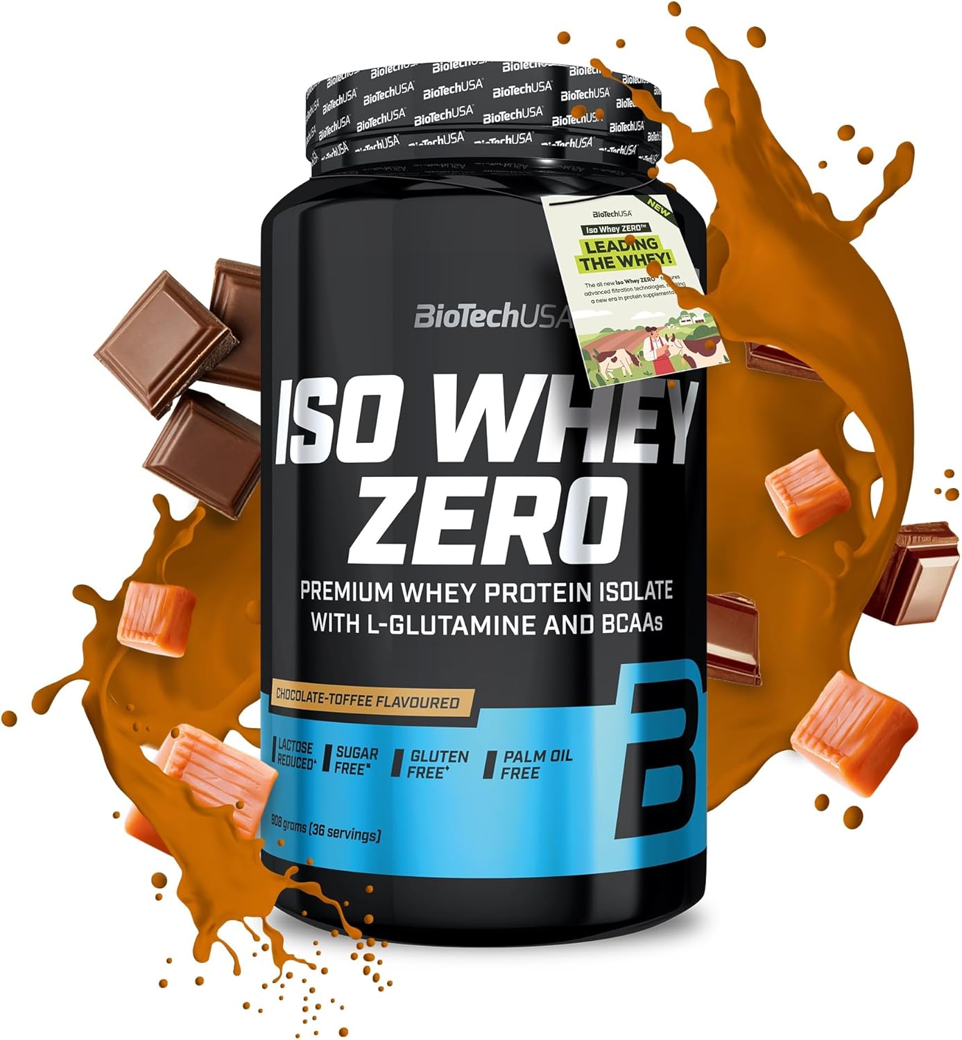 BioTechUSA Iso Whey Zero 908g - Premium Zero Carb Whey Protein Powder for Muscle Recovery & Growth - Ideal for Post-Workout, Gym & Fitness Enthusiasts