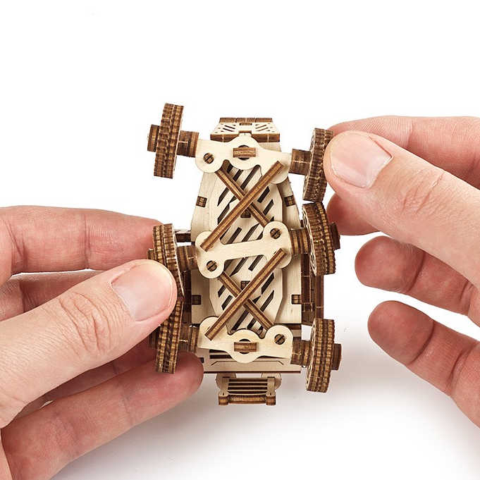 UGears Mars Buggy 3D Wooden Model Kit - DIY Mechanical Science Toy for Adults & Teens - Perfect for STEM Education, Home Decor & Gift Giving