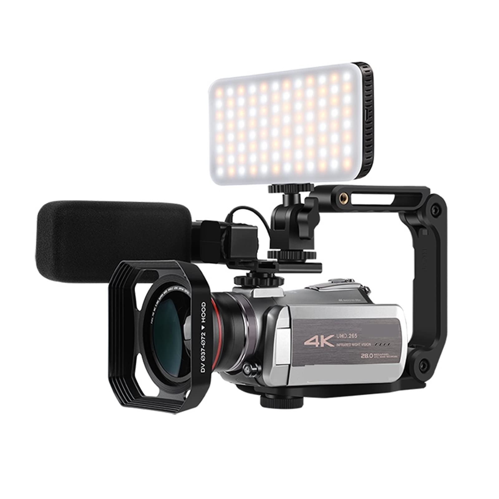 BODORME 4K Vlog Camera with 64X Digital Zoom & IR Night Vision - Professional Camcorder for YouTube, Travel, and Outdoor Filming (Bundle A) - Perfect for Vlogging, Live Streaming, and Content Creation