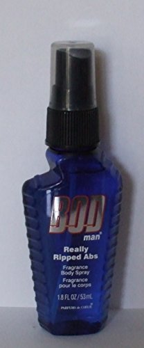 BOD Man Really Ripped Abs Fragrance Body Spray for Men - 1.8 oz Travel Size Cologne - Fresh & Musky Scent for Gym, Work & Night Out