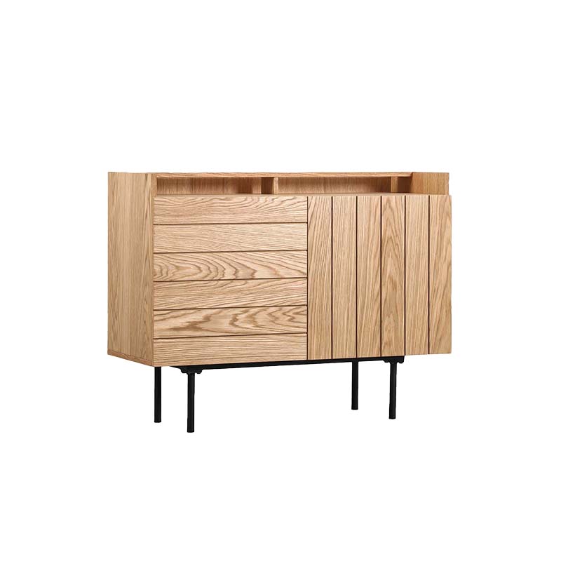 ZANE 100cm Natural Oak Sideboard Buffet Cabinet - Modern Dining Room Storage for Dishes, Linens & Entertaining Essentials