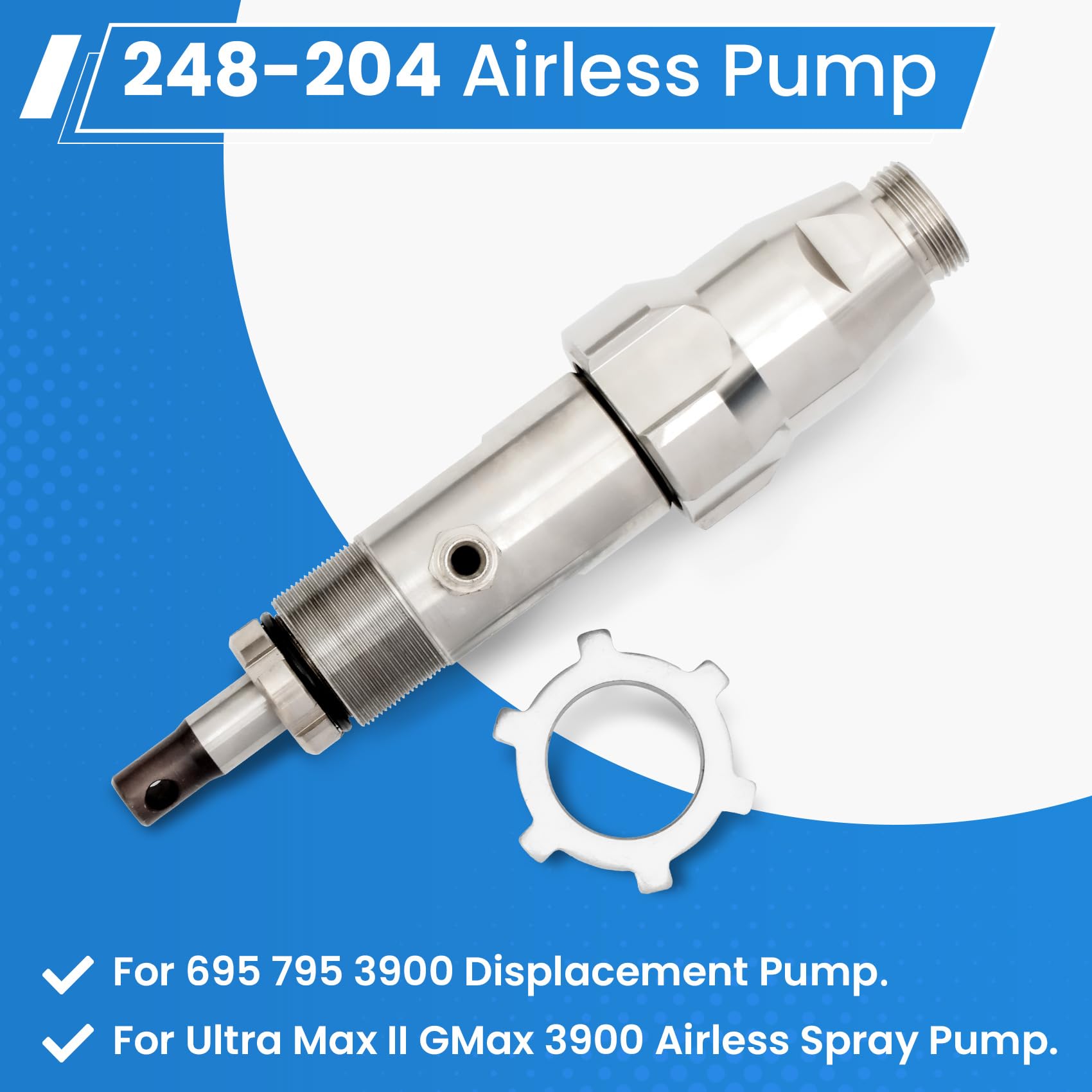 Graco 695 795 Ultra Max II GMAX 3900 Airless Paint Sprayer Replacement Pump 248-204 | OEM Compatible Part with 3 Year Warranty | Ideal for Professional Painting, Home Renovation & DIY Projects