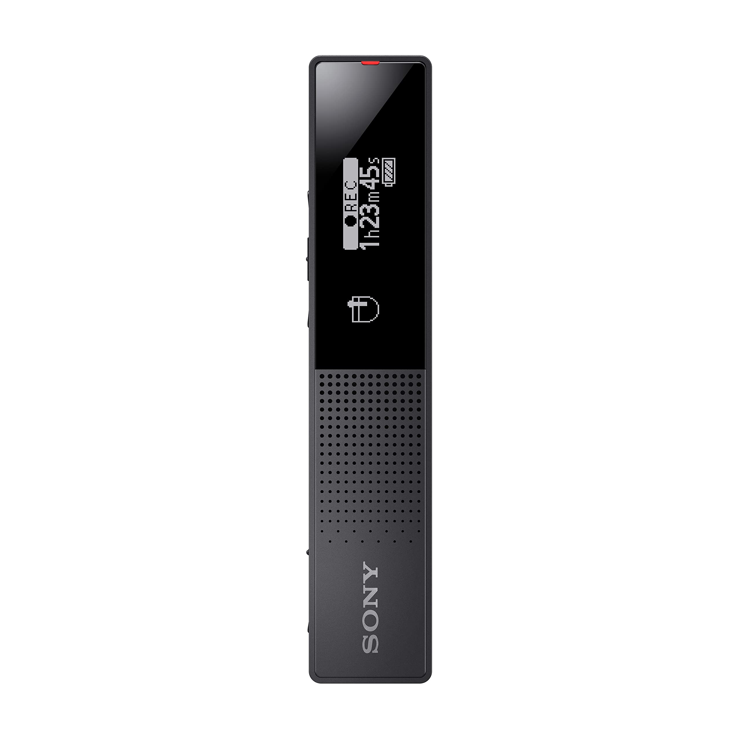 Sony ICD-TX660 Slim Digital Voice Recorder with OLED Display - Black | Compact Audio Recording Device for Lectures, Meetings & Interviews | High-Quality Sound for Professionals & Students