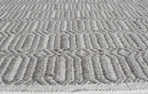 Emerson Natural Fiber Jute Rug 5' x 8' Silver - Soft & Durable Handwoven Area Rug for Living Room, Bedroom, or Office Decor