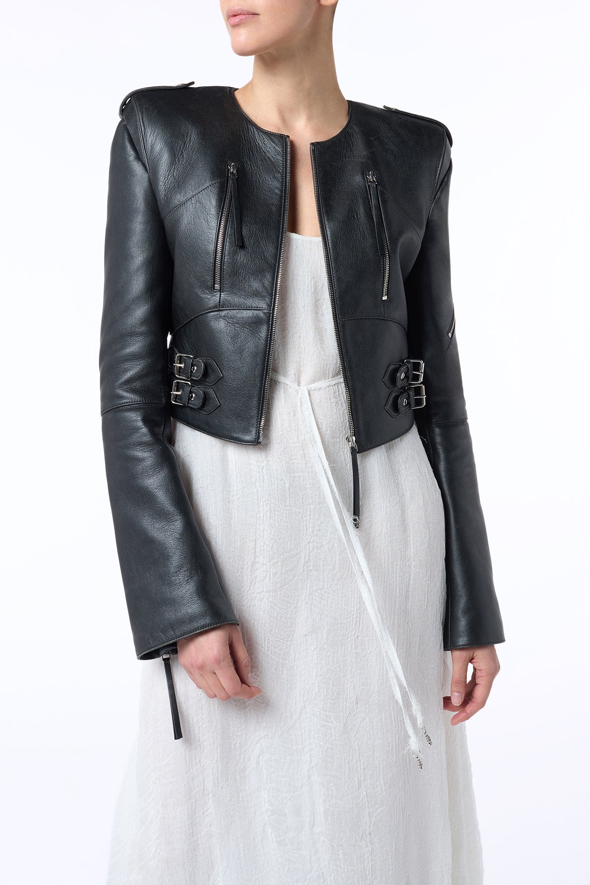 Phanes Black Leather Moto Jacket for Men & Women - Stylish Biker Jacket for Motorcycle Riding, Casual Outfits & Fashion Streetwear