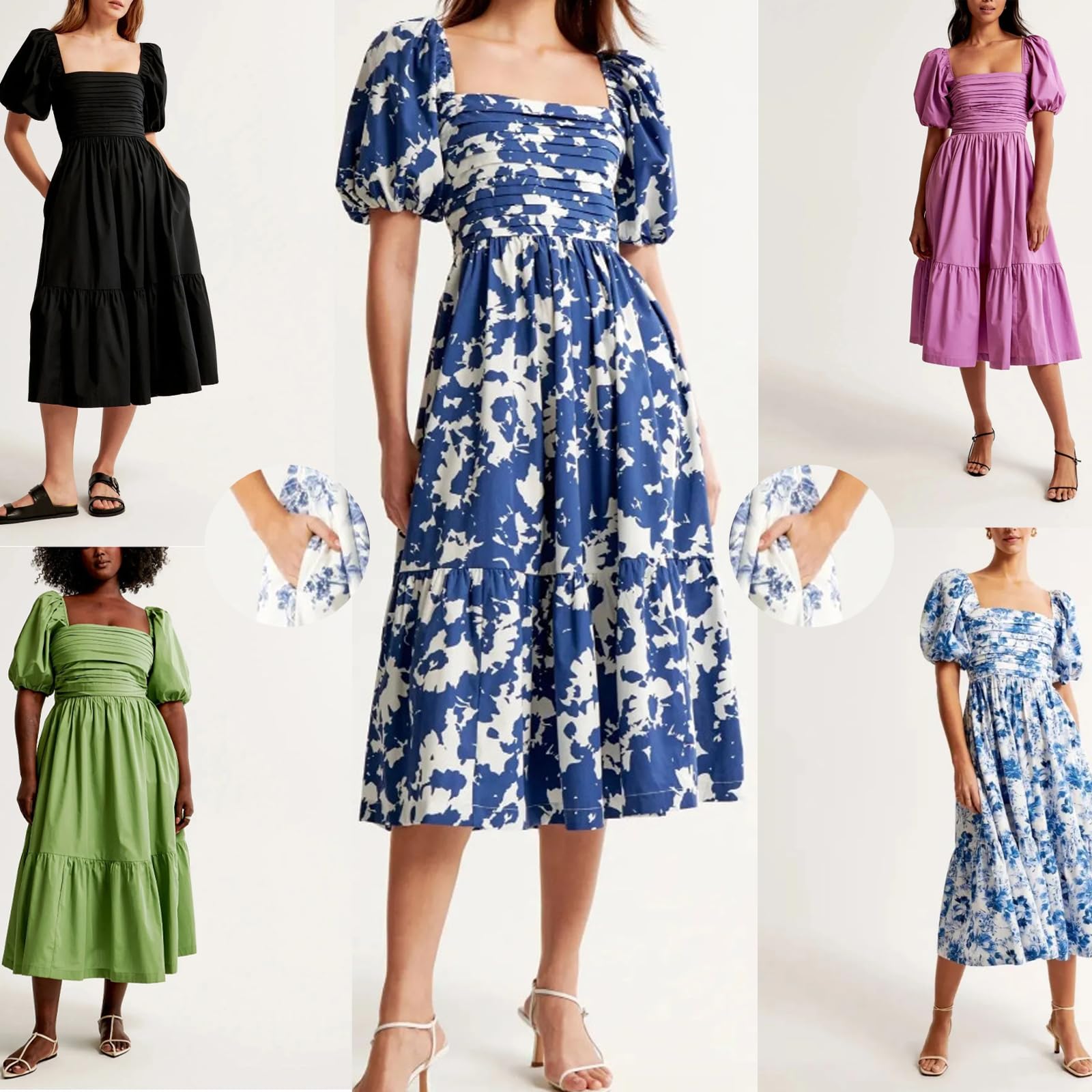 Women's Floral Ruffle Maxi Dress - Summer Casual Flowy Beach Dress with Pockets | Perfect for Vacations, Weddings & Boho Outfits