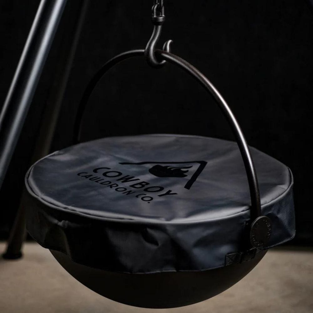 Cowboy Cauldron The Dude 24 Inch Steel Fire Pit Grill for Outdoor Cooking & Camping - Perfect for Backyard BBQs, Patio Gatherings & Campfire Cooking (CC DUDE)
