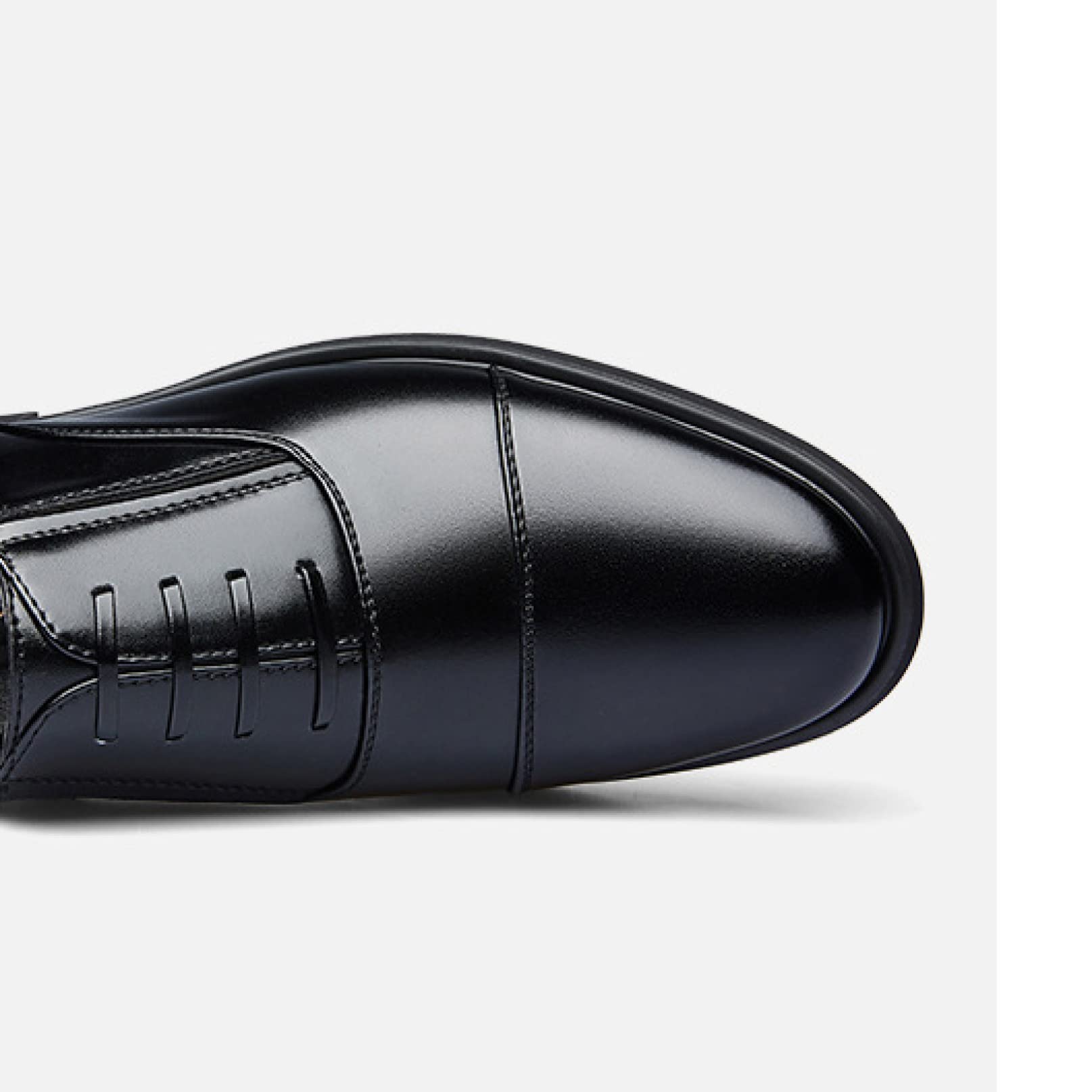 Men's Comfortable PU Leather Oxford Shoes - Lace Up Business Casual & Formal Dress Shoes for Office Work | Perfect for Business Meetings, Weddings & Professional Events
