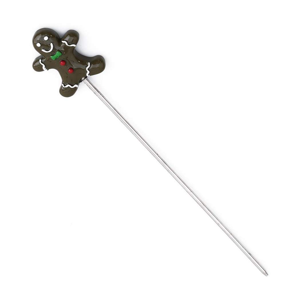Premium Stainless Steel Cake Tester Baking Skewers - 12 Pack Gingerbread Man Cookie Decorating Tools for Baking, Cake Testing, Pastry, Desserts - Perfect for Home Bakers & Professional Chefs