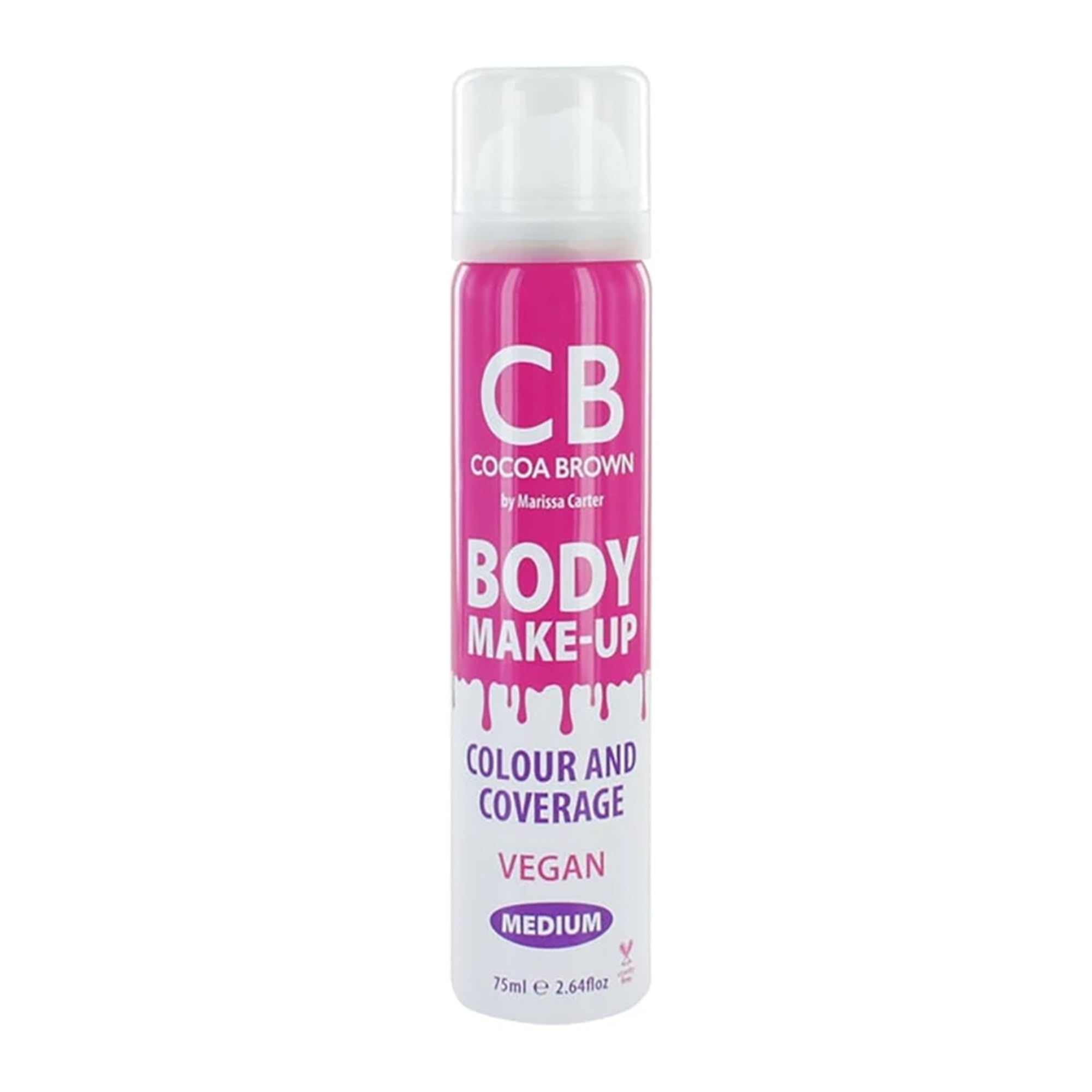 Cocoa Brown Body Makeup - Instant Bronzer for Face & Body, 2.64 fl oz | Natural-Looking Color & Full Coverage | Perfect for Beach, Tanning & Summer Glow