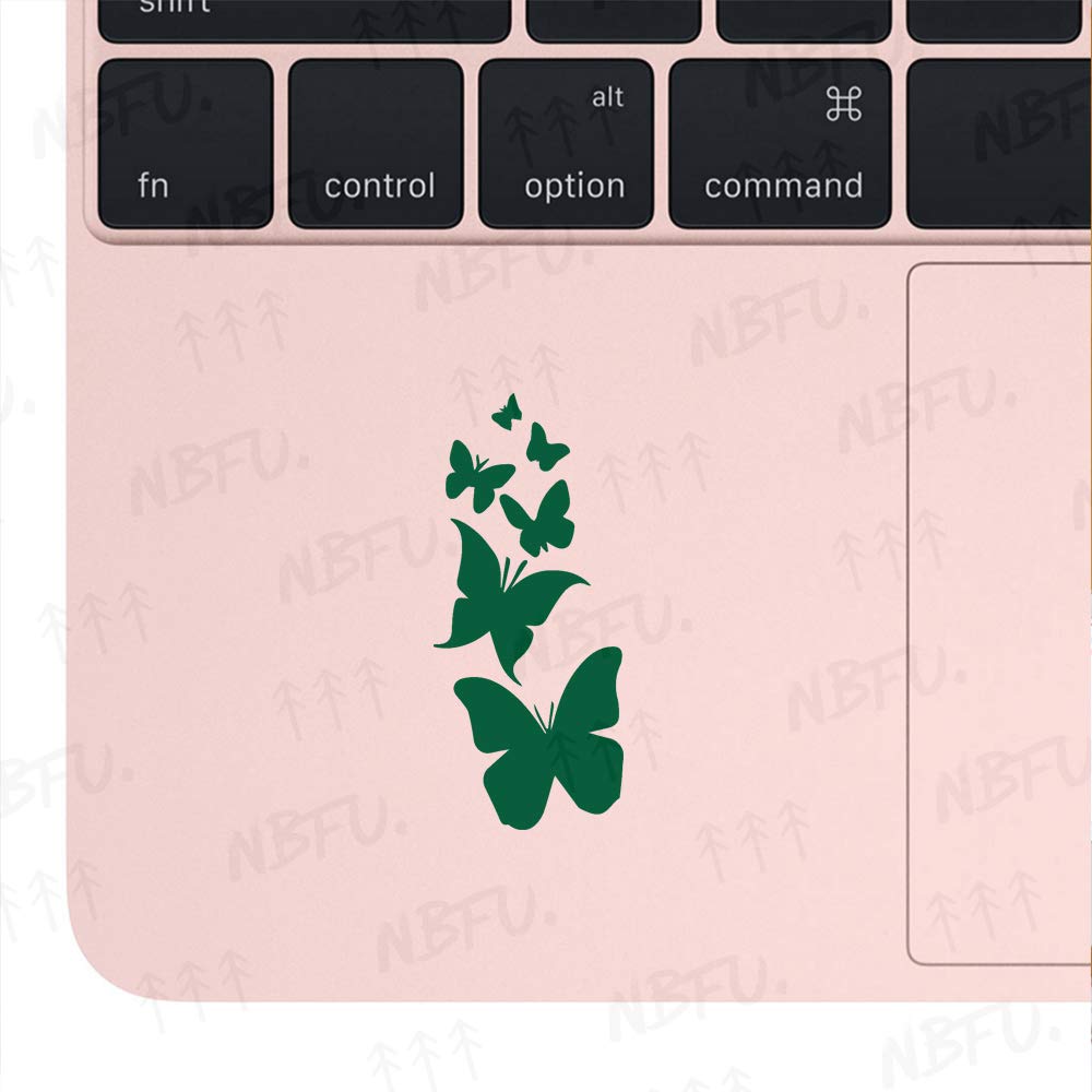 Premium Waterproof Vinyl Butterfly Decal Stickers (Set of 2, Green) - Laptop, Phone, Helmet, Car Window, Mug, Wall Decor - Perfect for DIY Crafts, Home Decor & Personalizing Accessories