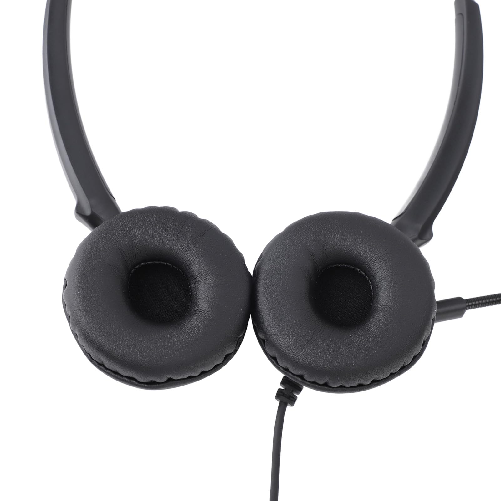 Noise Canceling Call Center Headset with Dual Ear Speaker - Adjustable Volume, Multiple Interfaces for Office Telephone & Computer Use - Comfortable for Long Hours, Ideal for Customer Service & Remote Work