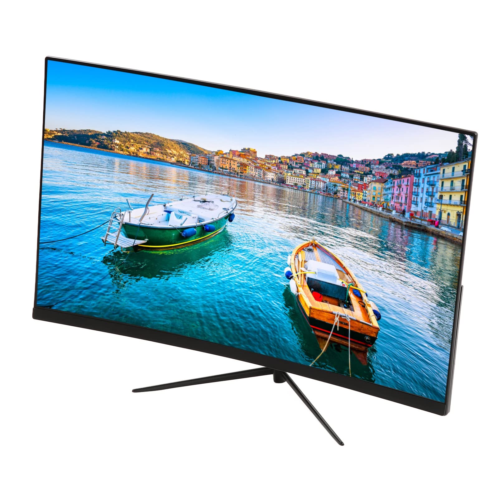 27-inch Fnppyrd Computer Monitor - Full HD LCD Display with High Brightness, Auto Ghosting, High Contrast - Ideal for Industrial Equipment (Plug Included) - Perfect for Office, Gaming, and Professional Workstations