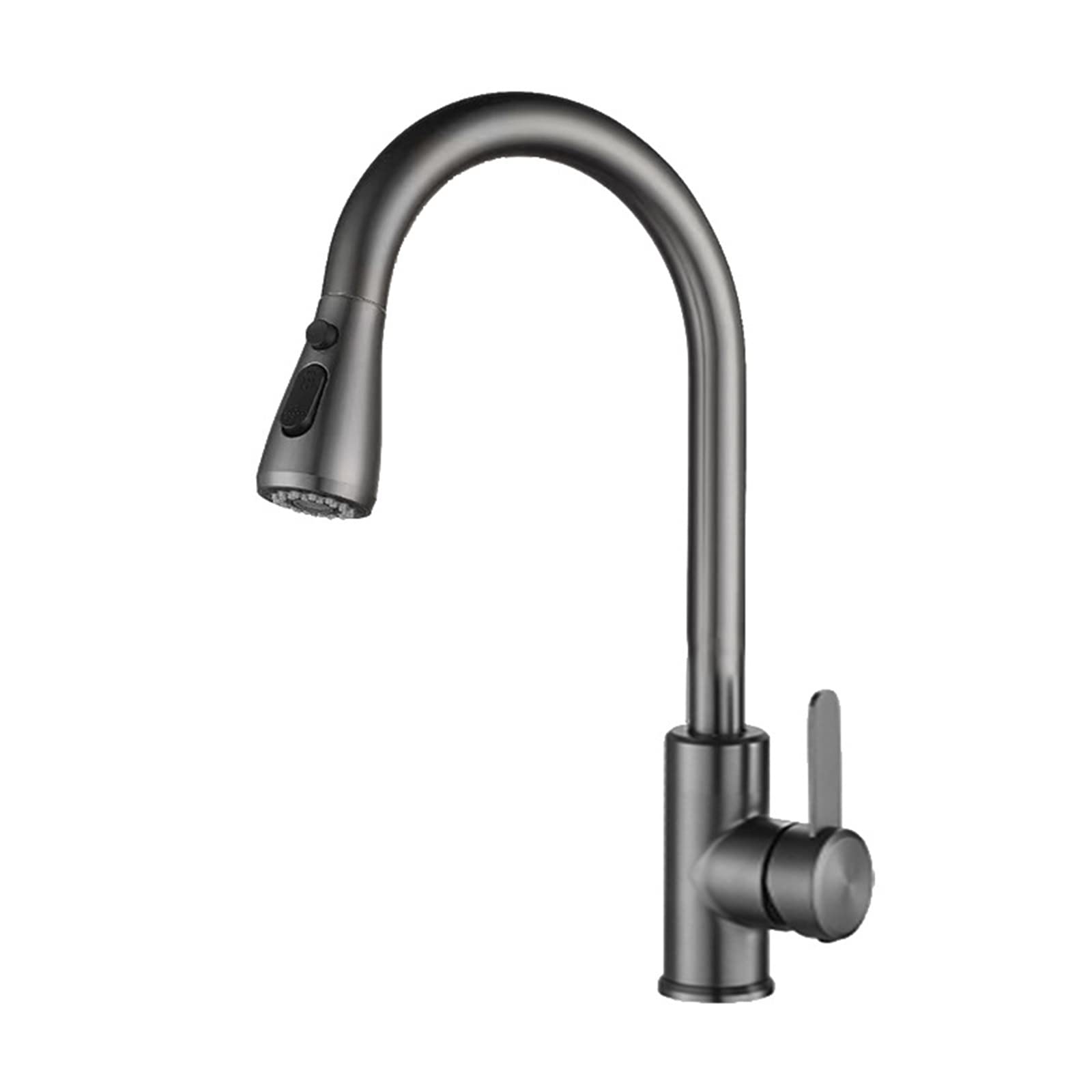 360° Rotating Stainless Steel Kitchen Sink Faucet with Pull-Out Sprayer - 3-Mode Hot & Cold Water Mixer Tap for Washing Dishes, Cooking, and Food Prep