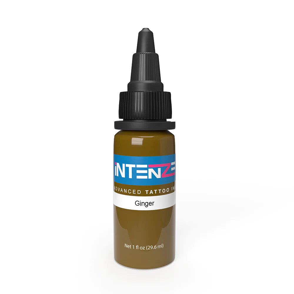 Mike Demasi Series Ginger Tattoo Ink by Intenze – 1oz Bottle – Professional Tattoo Artist Supplies for Vibrant Body Art