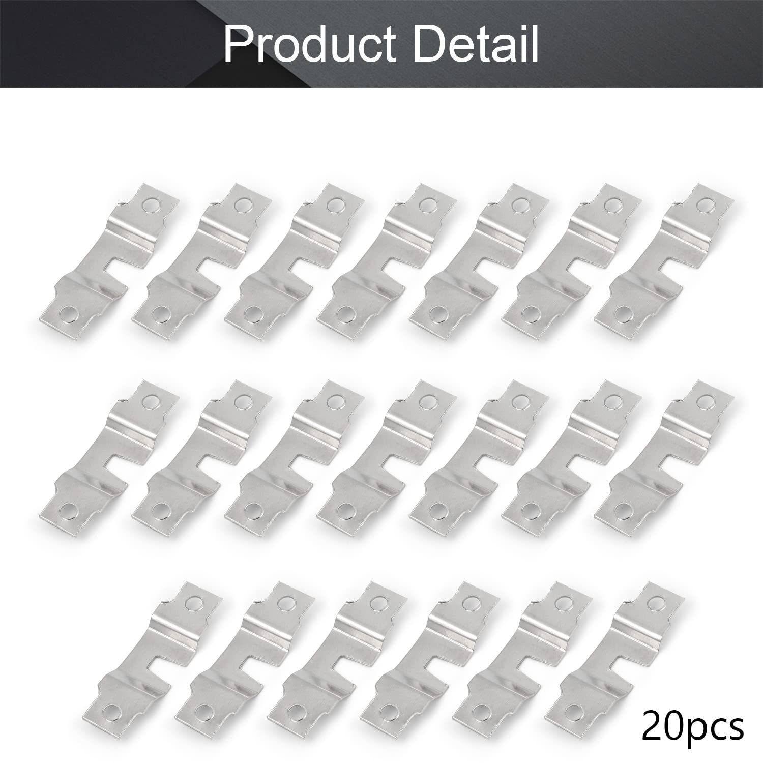 MroMax 20PCS Keyhole Hanging Plates 2.05