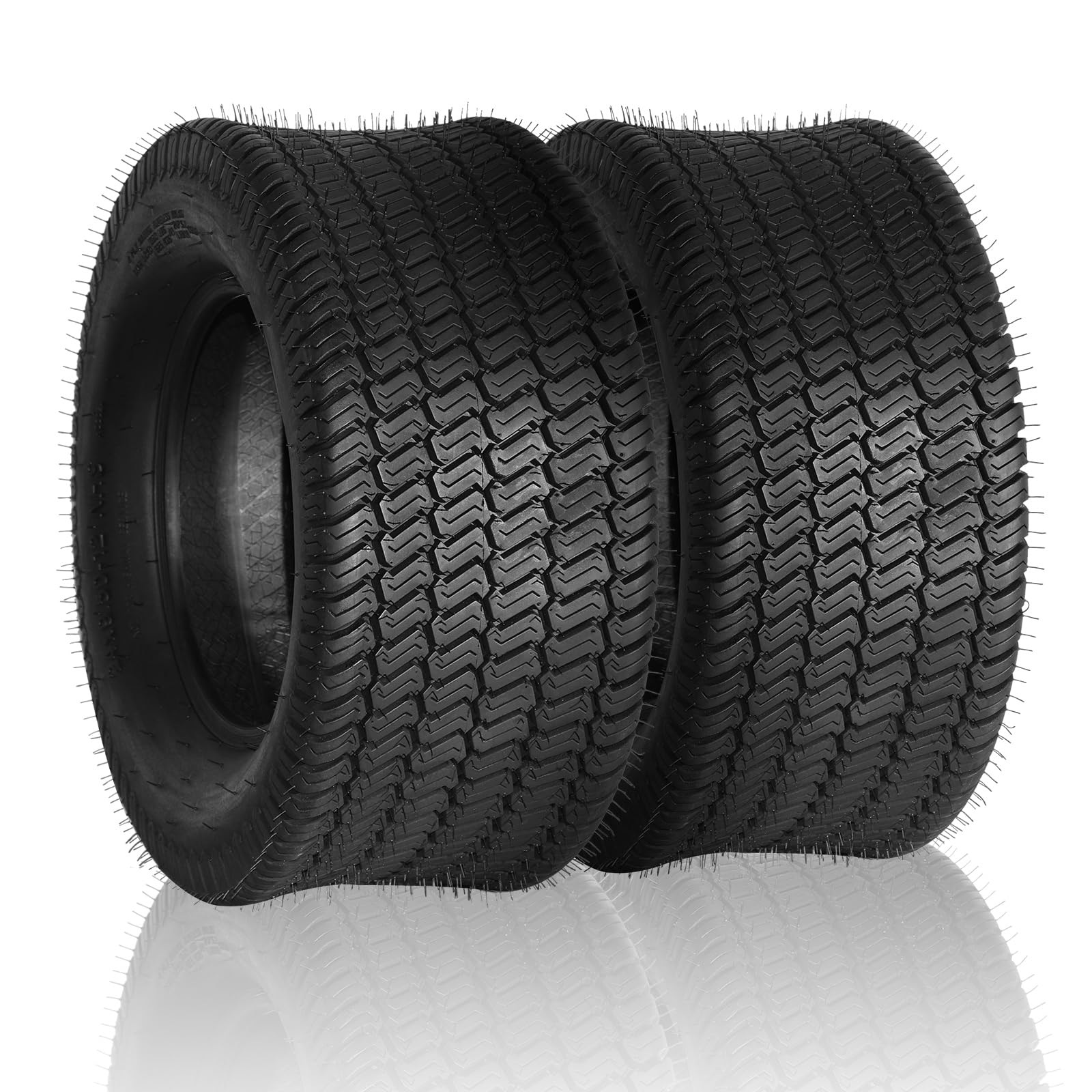 Set of 2 24x9.50-12 Tubeless Bias Tires - 4PR LRB for Lawn Mowers, Golf Carts & Tractors | Heavy-Duty Turf Tires for All-Terrain Performance, Smooth Ride & Enhanced Traction