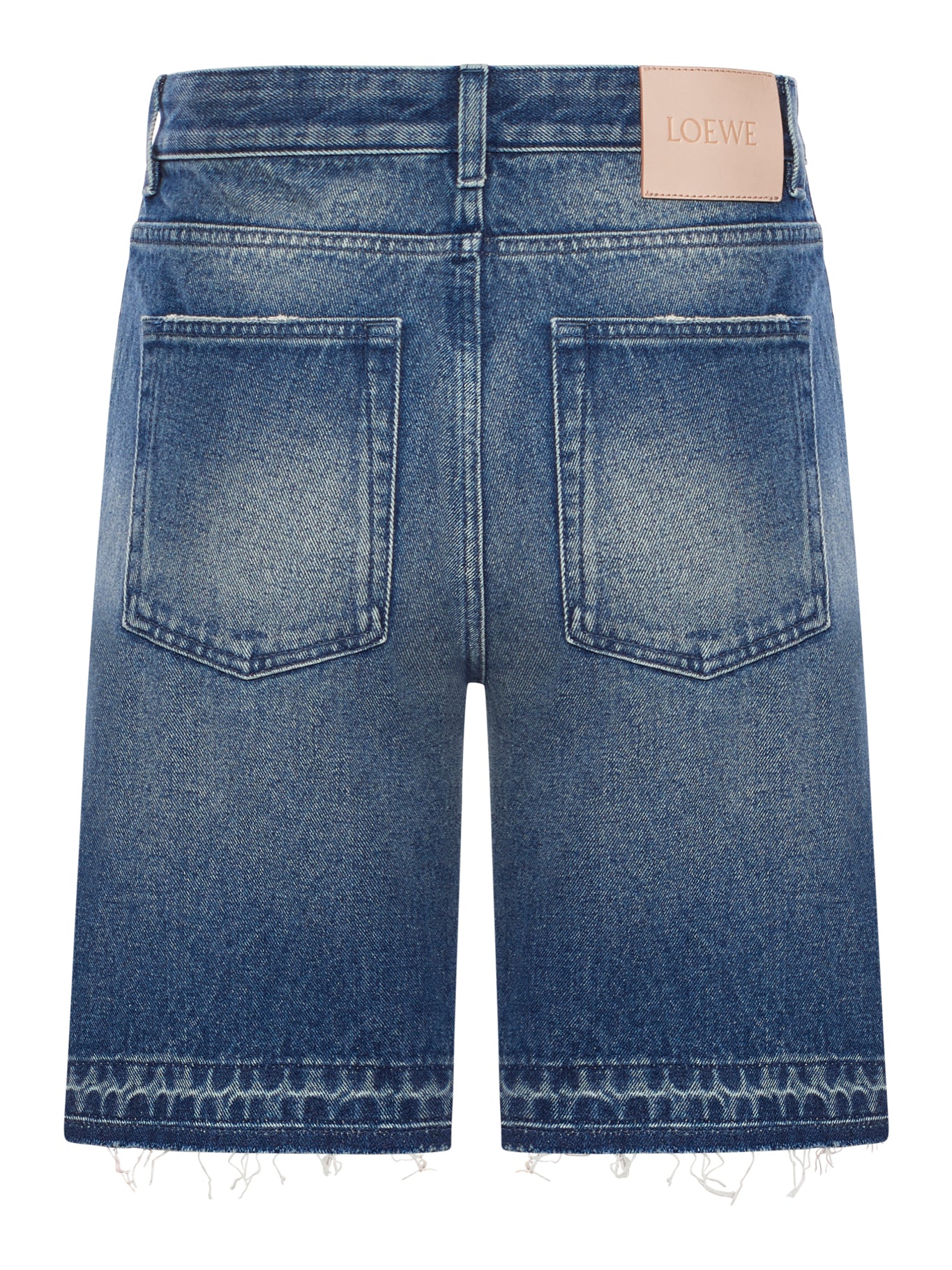 Loewe x Paula's Ibiza Denim Shorts for Women - Medium Blue H616Y1GX04 | Stylish Summer Casual Wear for Beach, Vacation & Everyday Outfits