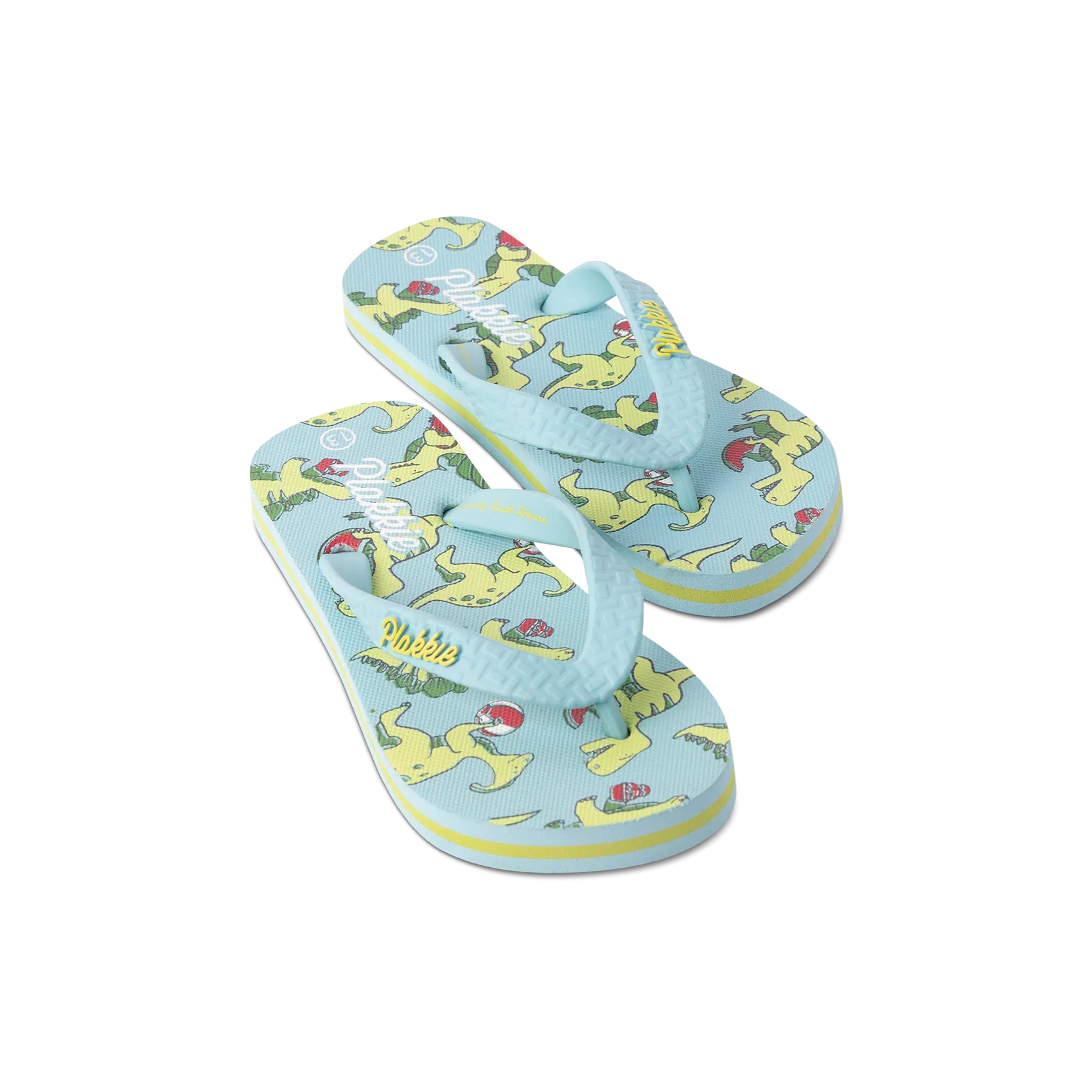 Plakkie Kids Dinosaur Slippers - Blue Dino Themed House Shoes for Boys & Girls | Soft & Comfortable Indoor/Outdoor Footwear for Playtime, Bedtime & Preschool