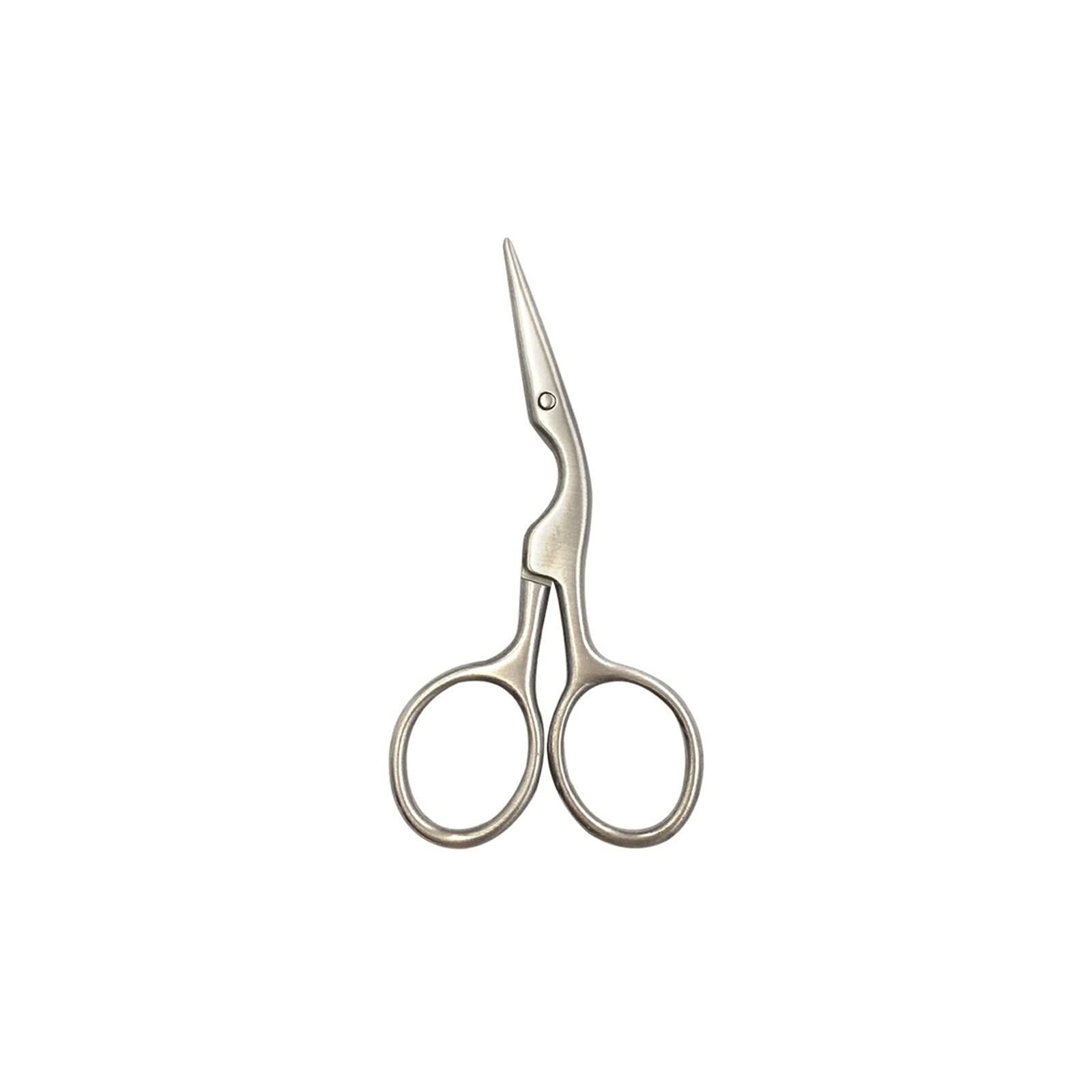 Stainless Steel Nose Hair Trimmer - Mini Portable Curved Design for Mustache, Nose & Ear Hair - Painless Hair Remover Scissors - Perfect for Travel, Grooming & Personal Care