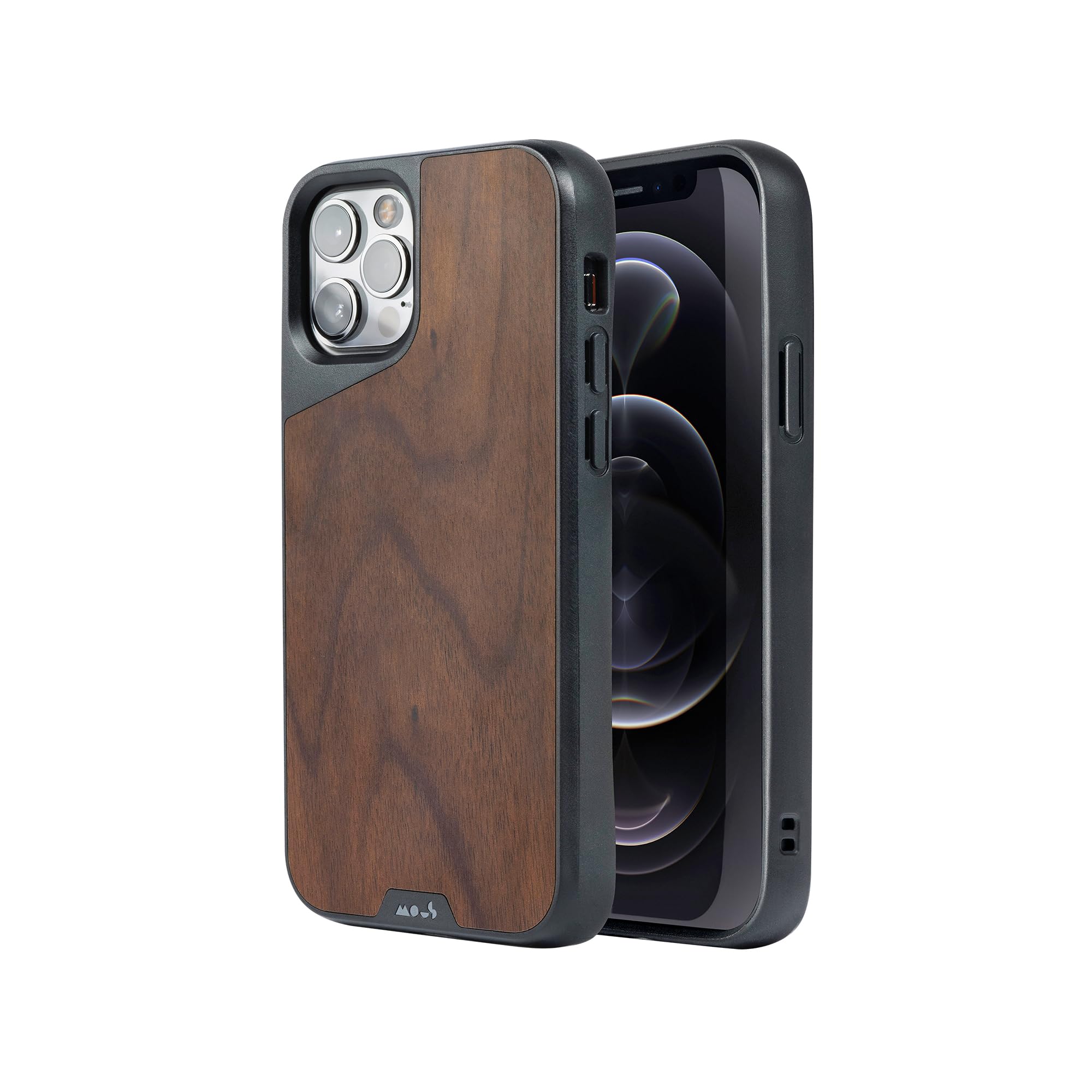 Premium Mous Limitless 4.0 Walnut Wood Phone Case for iPhone 12 Pro Max | MagSafe Compatible | Eco-Friendly Packaging | Perfect for Outdoor Adventures & Daily Protection