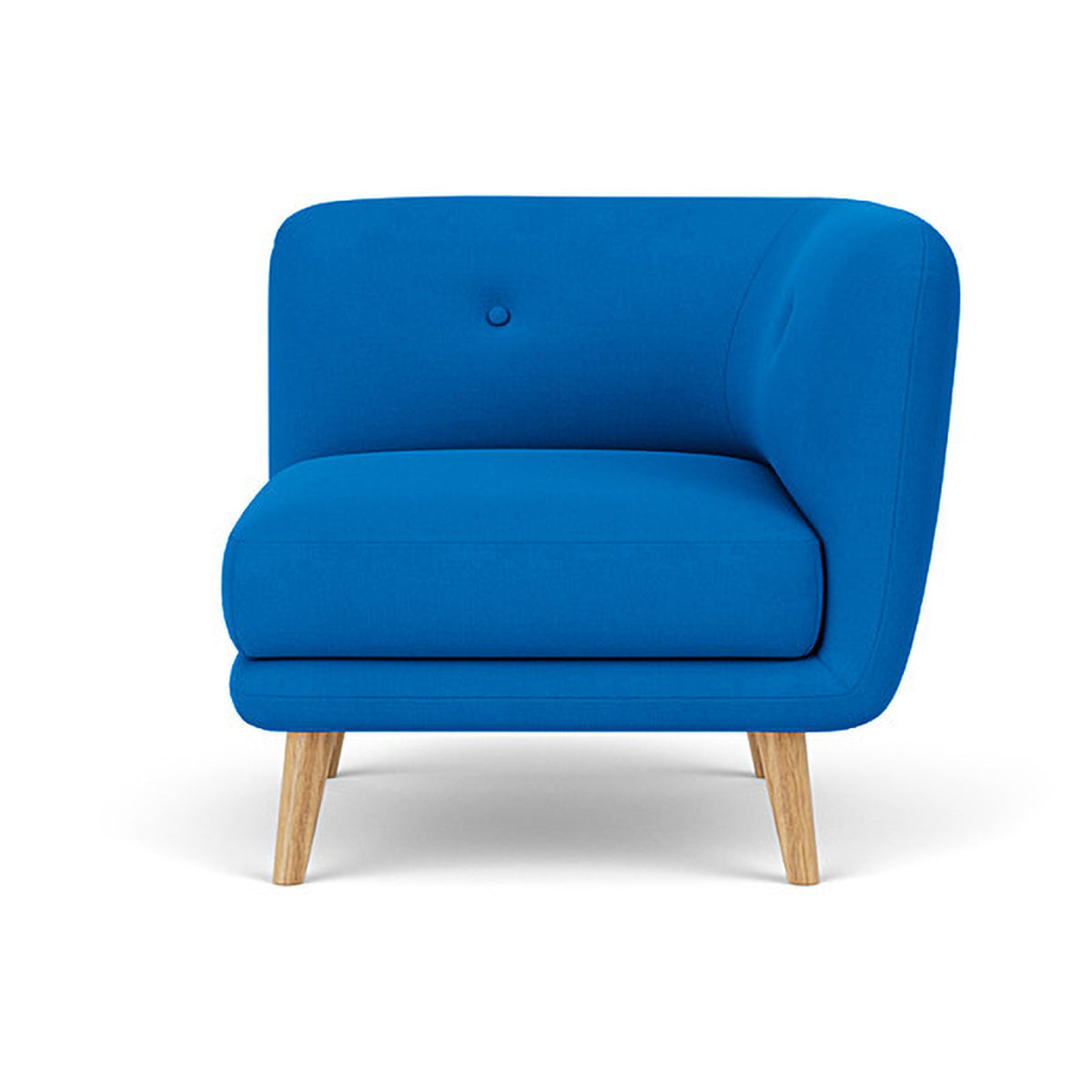 Alfred Fabric Right 1 Seater Modular Sofa - Modern Comfortable Single Chair for Living Room, Bedroom & Small Spaces