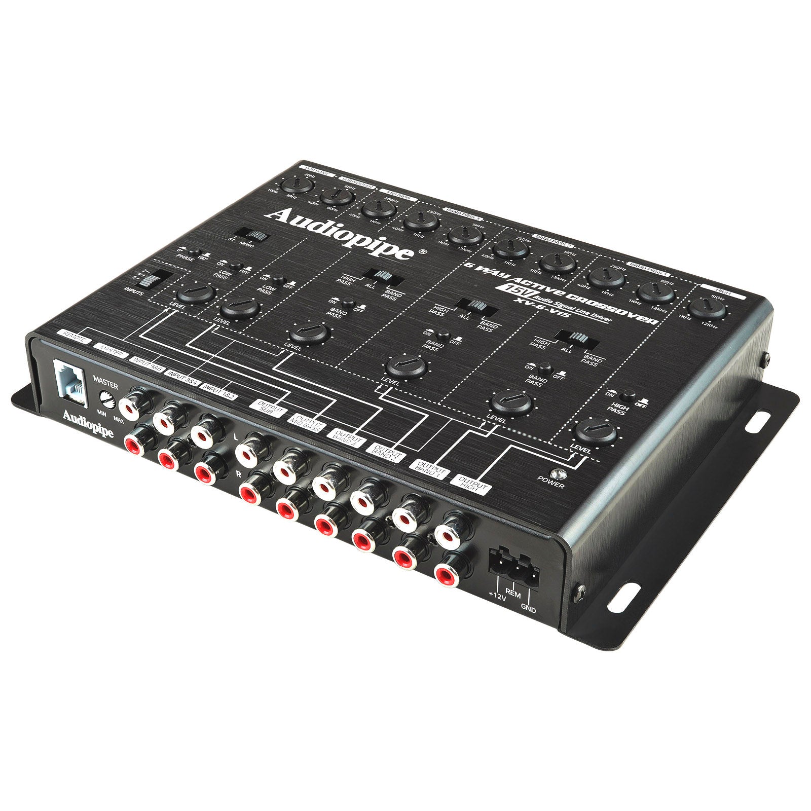 6-Way Active Crossover Car Audio System - XV6-V15 for Enhanced Sound Quality | Perfect for Car Audio Upgrades & Professional Installations