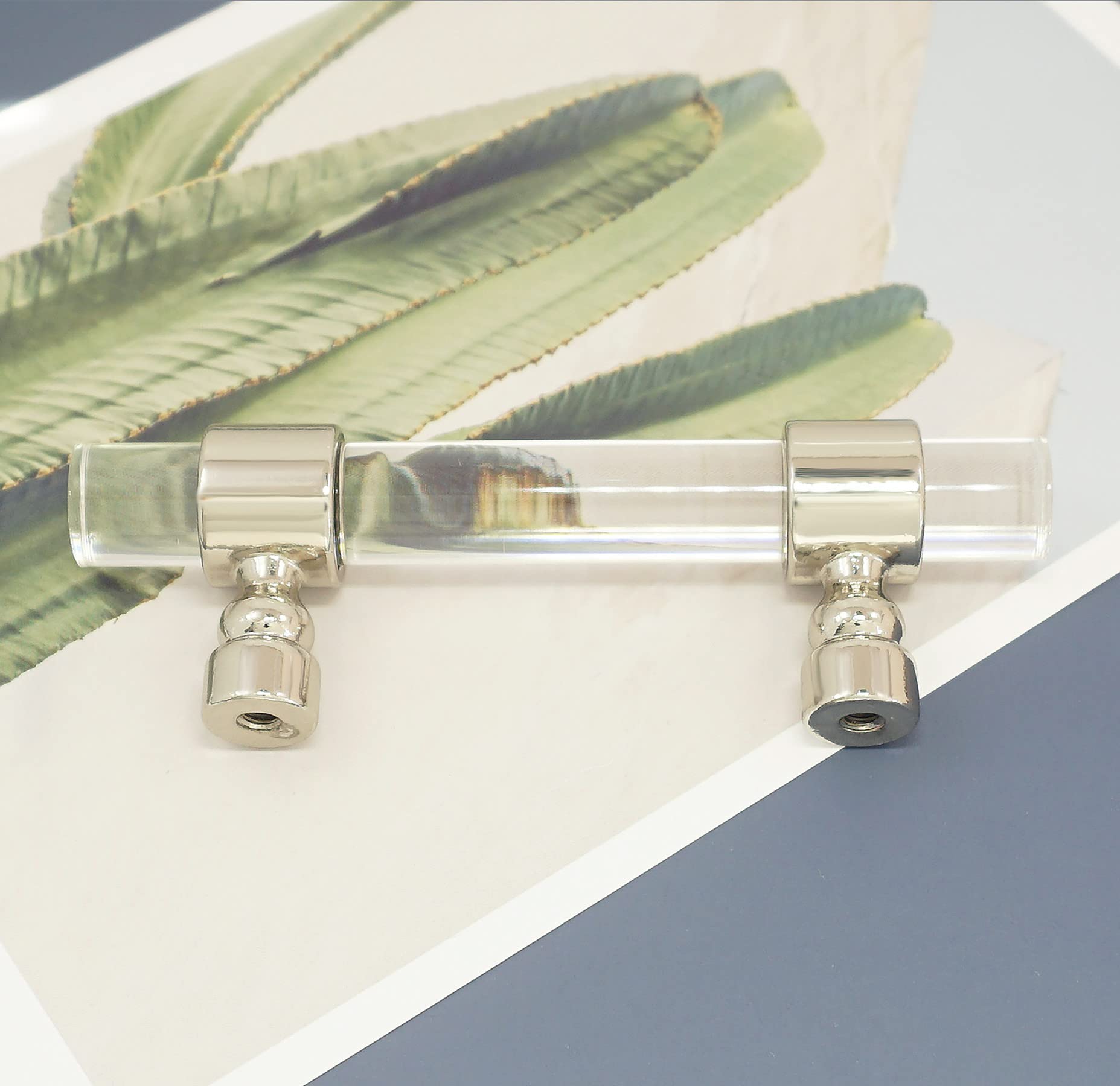 Crystal Clear Acrylic Drawer Pulls - 3.5