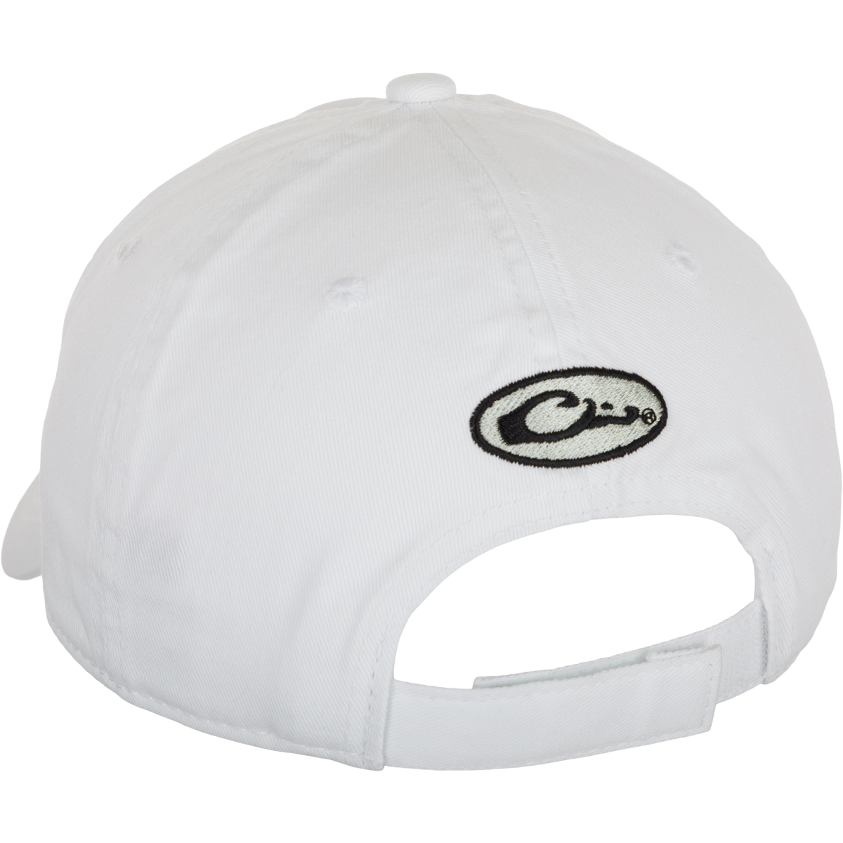 White Cotton Twill 6-Panel Baseball Cap - Adjustable Unisex Hat for Outdoor Sports, Casual Wear & Sun Protection