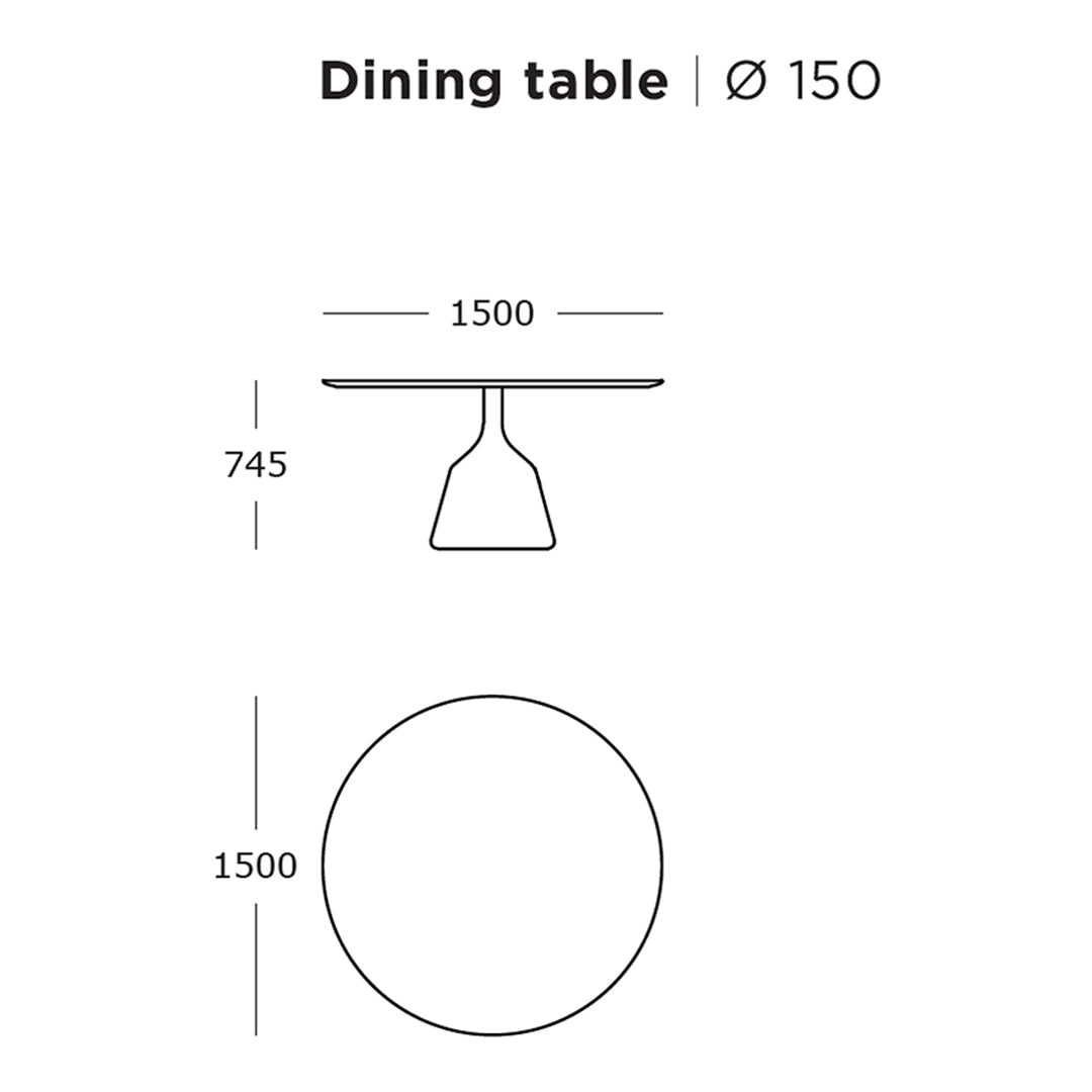 Modern Round Coin Dining Table - Elegant Metal Base & Tempered Glass Top for Kitchen, Dining Room, or Breakfast Nook - Perfect for Small Spaces & Contemporary Home Decor