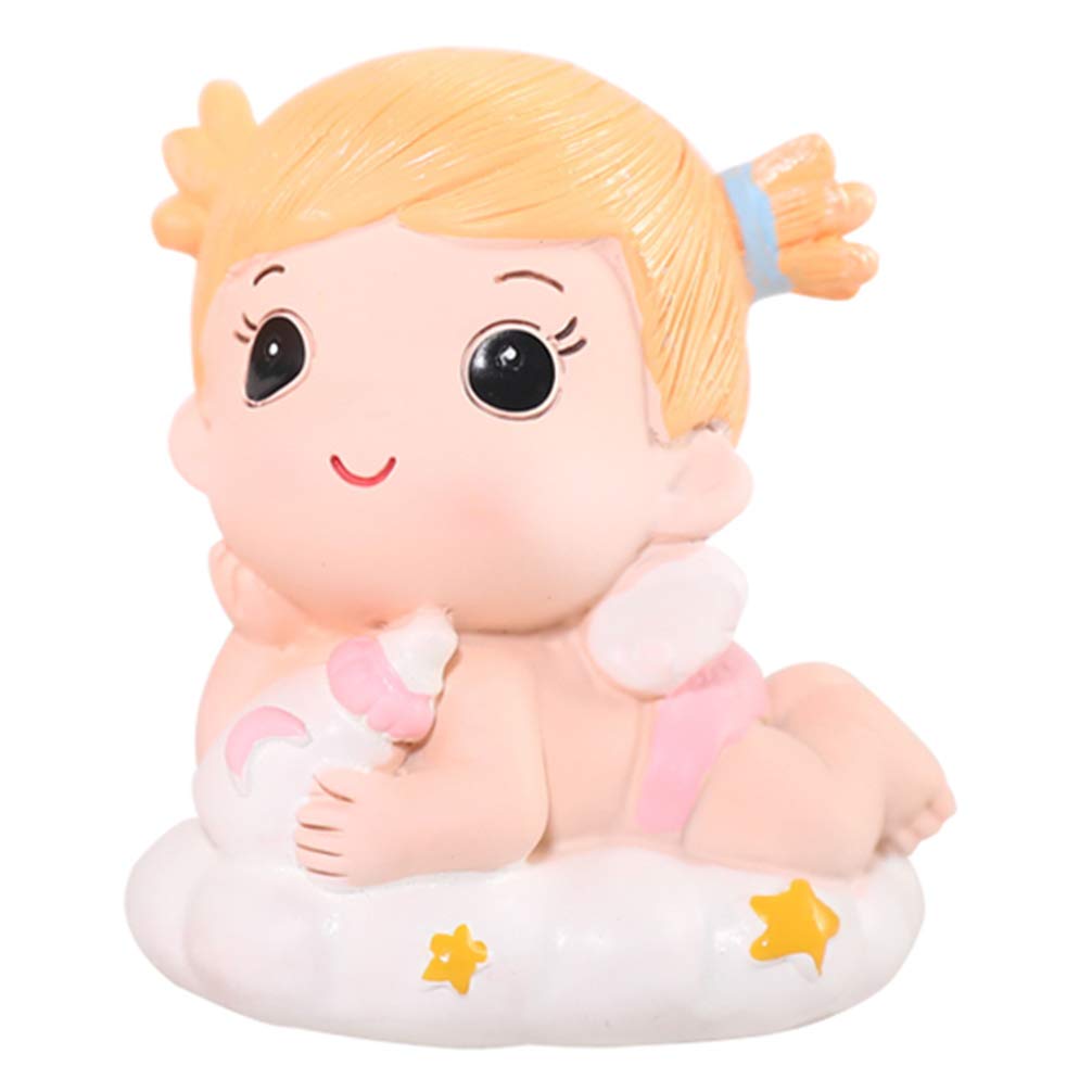 Resin Cake Topper - Elegant Girl Figure for Birthday Cakes, Wedding Desserts & Party Decorations | Perfect for Desktop Display, Home Decor & Special Occasions