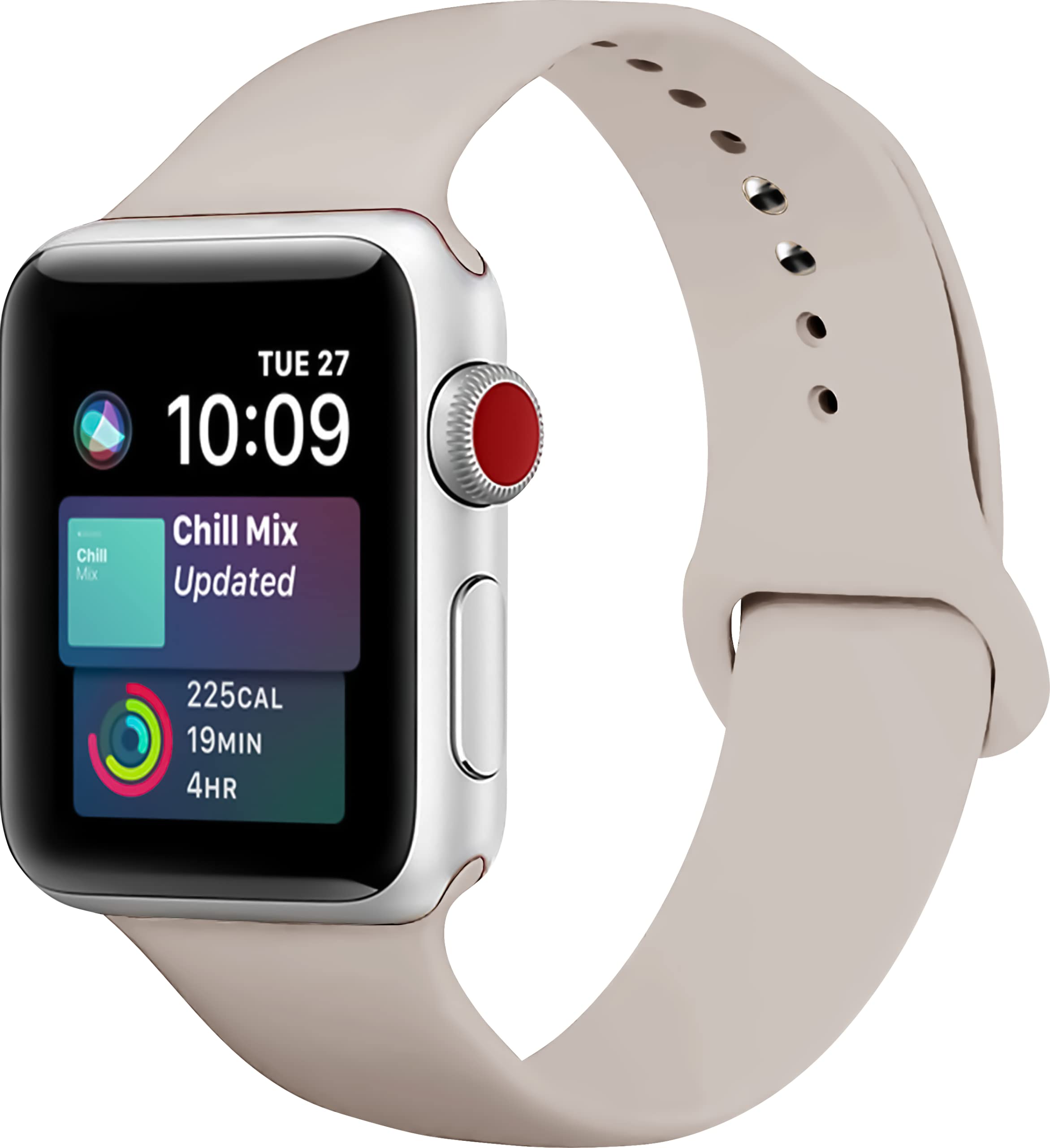 Premium Soft Silicone Apple Watch Bands 38mm 40mm 41mm - Sport Replacement Strap with Classic Clasp for iWatch Series SE/7/6/5/4/3/2/1 - Comfortable & Durable for Women & Men - Perfect for Workouts, Running & Everyday Wear