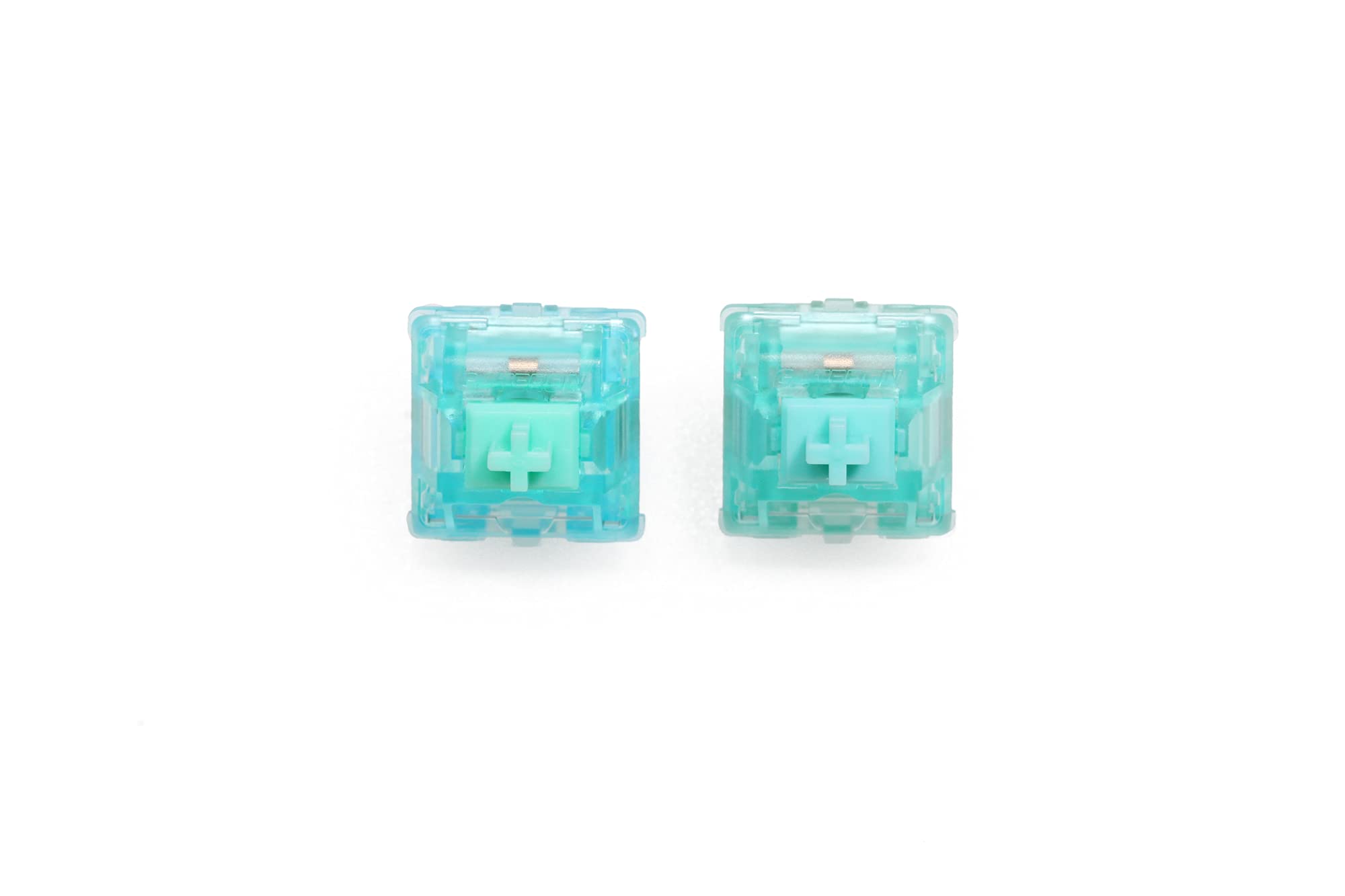 Gateron Turquoise Tealio Linear Switch 63.5g/65g 5-Pin SMD RGB MX Mechanical Keyboard Switch - Cyan Colorway (110-Pack) | Smooth Typing & Gaming for Custom Keyboards