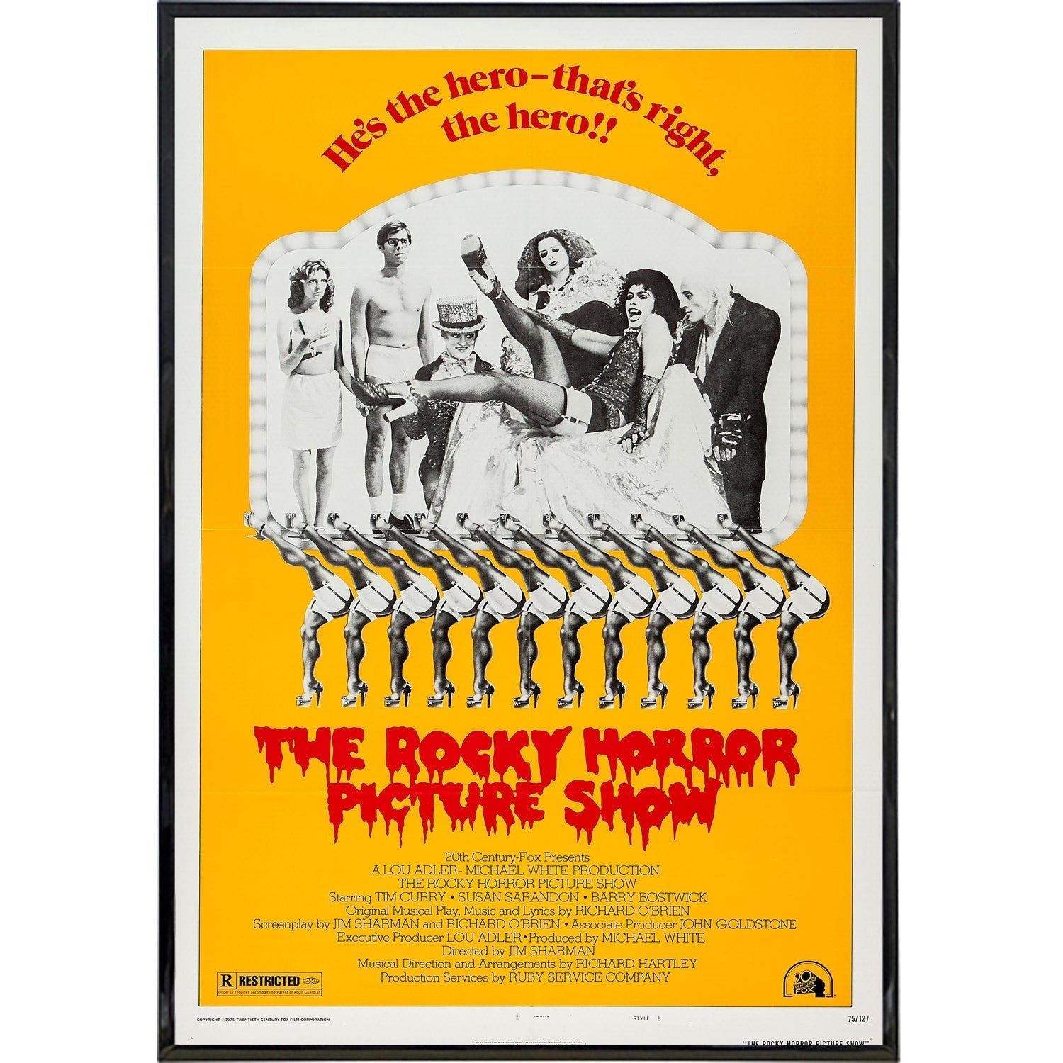 Rocky Horror Picture Show B Side Poster Print - Vintage Movie Wall Art for Fans, Home Theater & Bedroom Decor