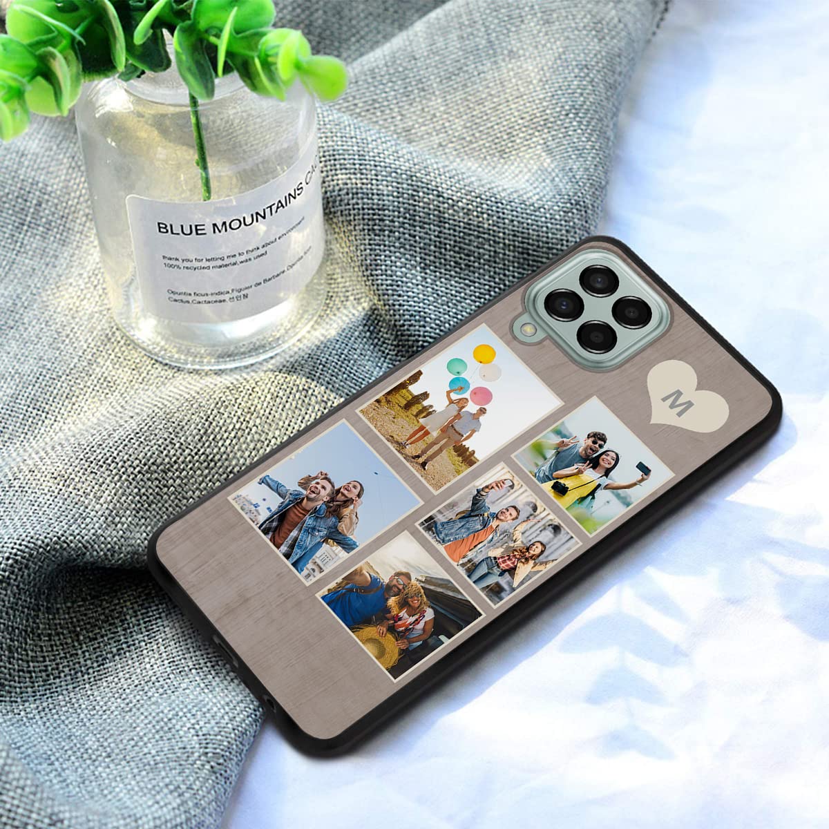 Custom Samsung Galaxy M33 5G Phone Case - Personalized Photo & Text Soft TPU Protective Cover - Unique Gift for Him/Her - Perfect for Everyday Use, Travel & Special Occasions - Black