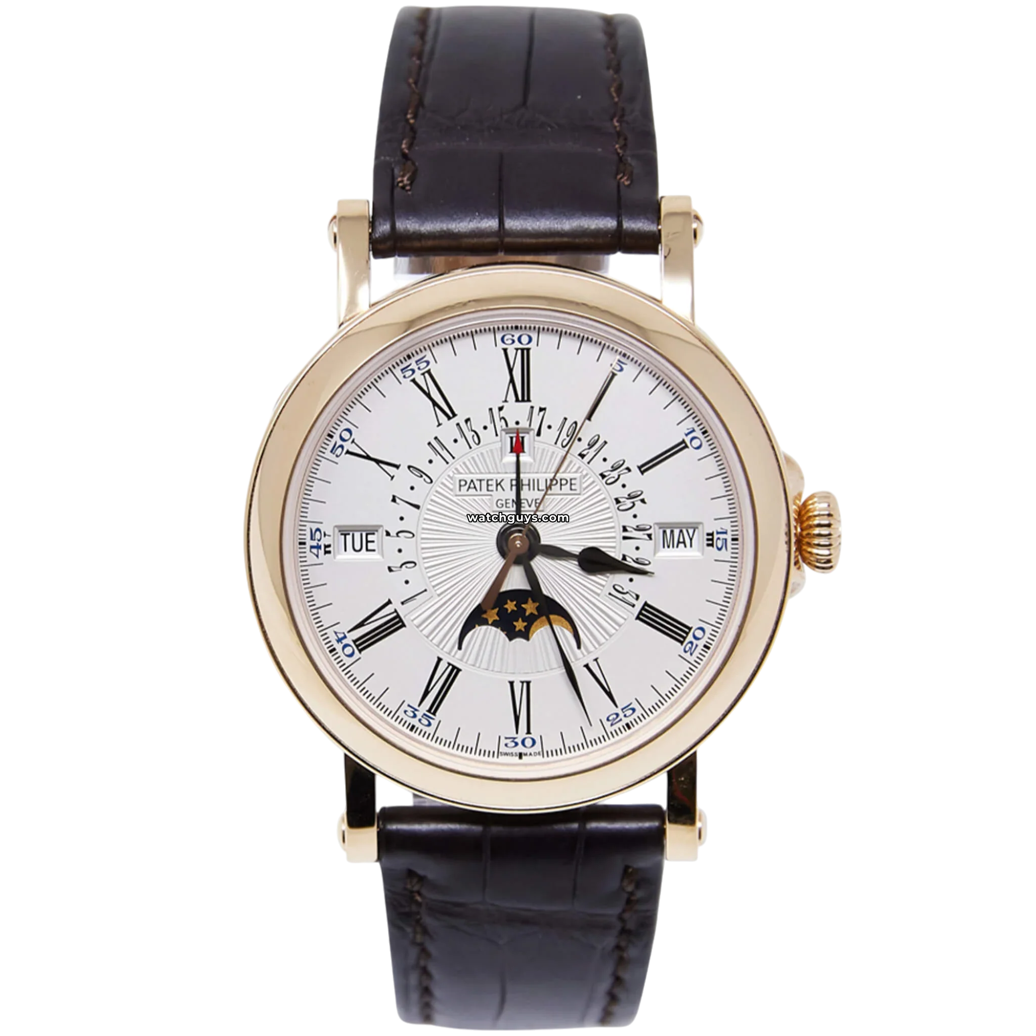 Patek Philippe 5159R 001 Men's Rose Gold Perpetual Calendar Luxury Watch - Perfect for Business Meetings & Formal Events