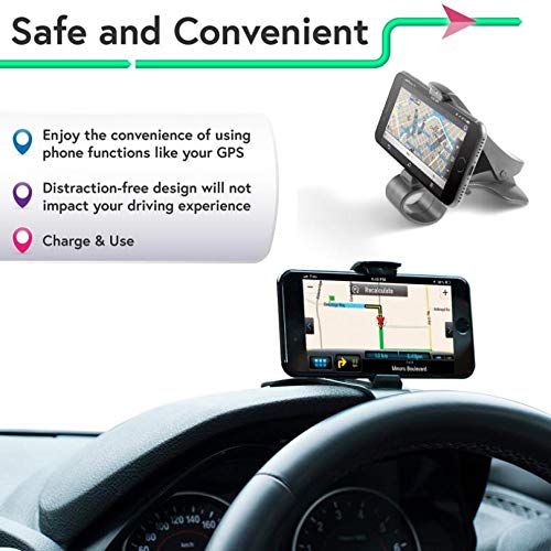 Non-Slip Car Phone Mount Holder for LG K51 - Universal Dashboard & Air Vent Clip - Perfect for GPS Navigation & Hands-Free Driving