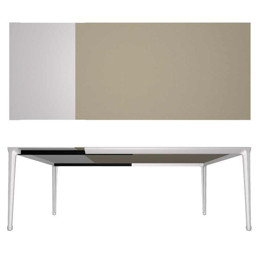 BOULEVARD Argile Drive Table - Modern Outdoor Dining Set for Patio, Garden, and Backyard Entertaining