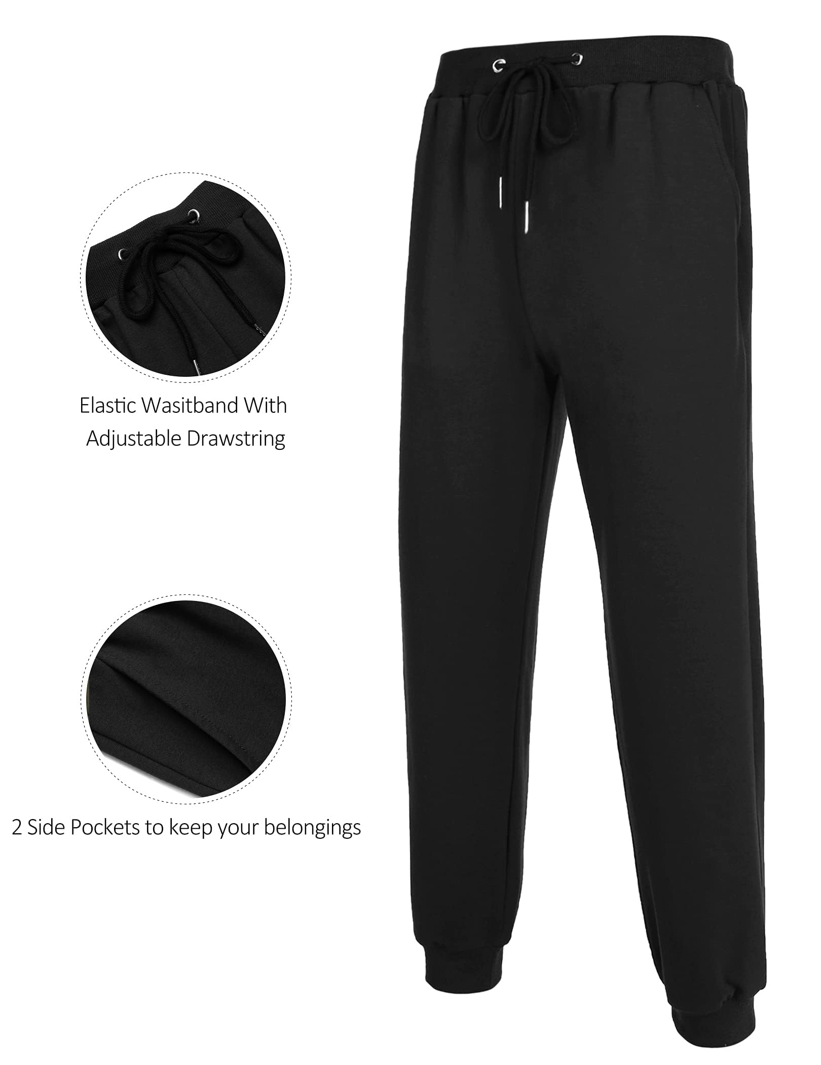 COOFANDY Men's 2 Piece Hooded Tracksuit Set - Athletic Sweatsuit for Running, Jogging & Gym Workouts | Casual Sportswear for Men | Perfect for Workouts, Training & Lounge Wear