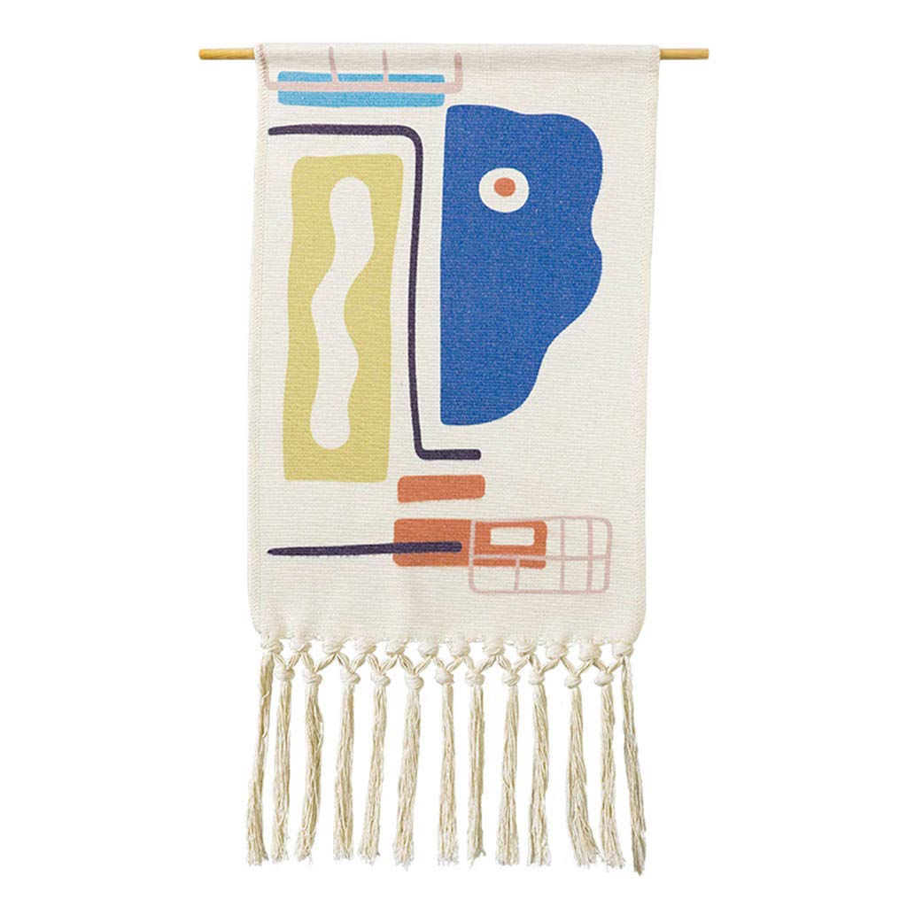 QIMO Macrame Wall Hanging - Handwoven Bohemian Tapestry for Home Decor | Perfect for Apartment, Bedroom, Nursery & Gallery | Boho Chic Wall Art for Living Room, Dorm & Office Decor
