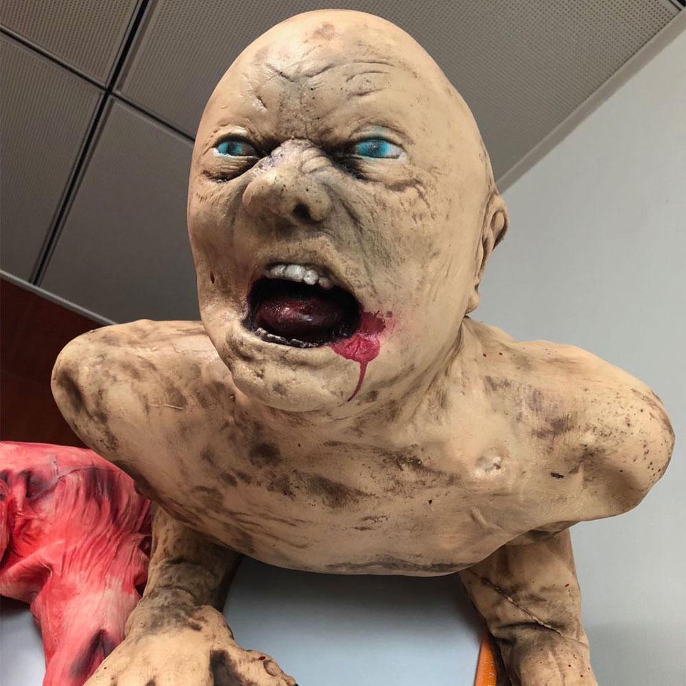 Spooky Halloween Zombie Haunted House Yard Decoration - Outdoor Scary Decor for Halloween Party, Haunted Trail & Front Yard Display