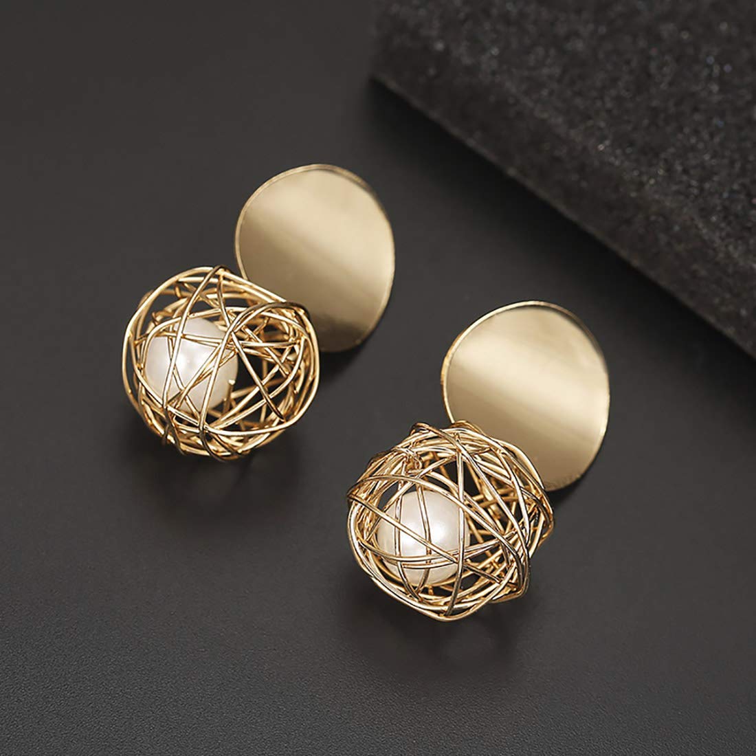Elegant Brass and Crystal Drop Earrings for Women & Girls – Perfect for Parties, Weddings & Evening Events