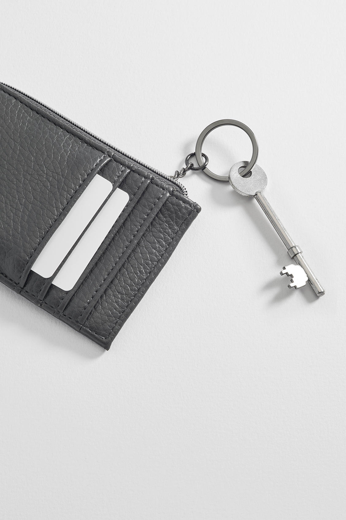 Men's Slim RFID Blocking Zipper Wallet - Compact Leather Card Holder for Cash & Credit Cards - Perfect for Travel, Business & Everyday Use