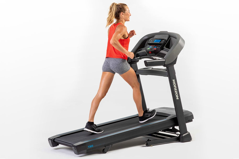 Horizon T303 Folding Treadmill - Compact Home Gym Equipment for Running & Walking | Perfect for Small Spaces & Apartment Workouts