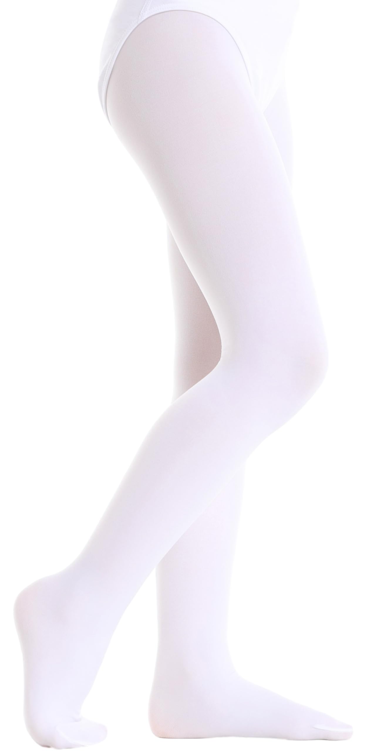Toddler Girls Ballet Tights - Ultra Soft Footed Dance Leggings for Kids & Students - Perfect for Ballet Class, Dance Practice & Everyday Wear