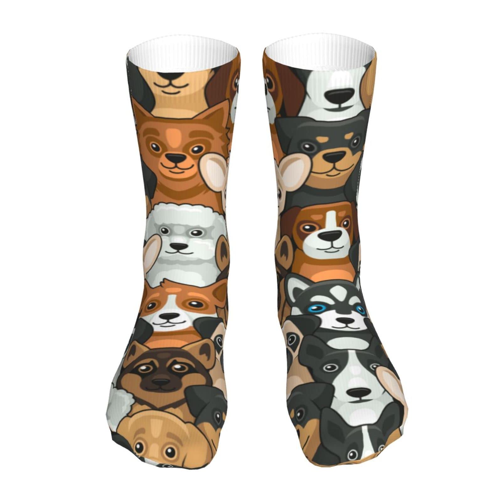 Stylish Green Avocado Print Novelty Socks for Men & Women - Comfortable Crew Socks for Sports, Dress & Hip-Hop Fashion | Perfect for Casual Wear, Gym, Street Style & Gift Giving