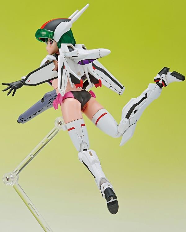 Aoshima ACKS No.MC 09 Macross VFG Variable Fighter Girls VF-25F Messiah Ranka Lee Model Kit - Anime Collectible for Display & Gifting