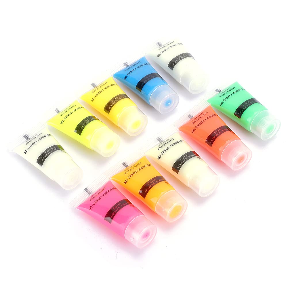 10g Fluorescent Nail Art Powder - High Absorption, Stable Performance & Eco-Friendly for Nail Salons & Body Paint | Perfect for Manicures, UV Parties & Festival Makeup