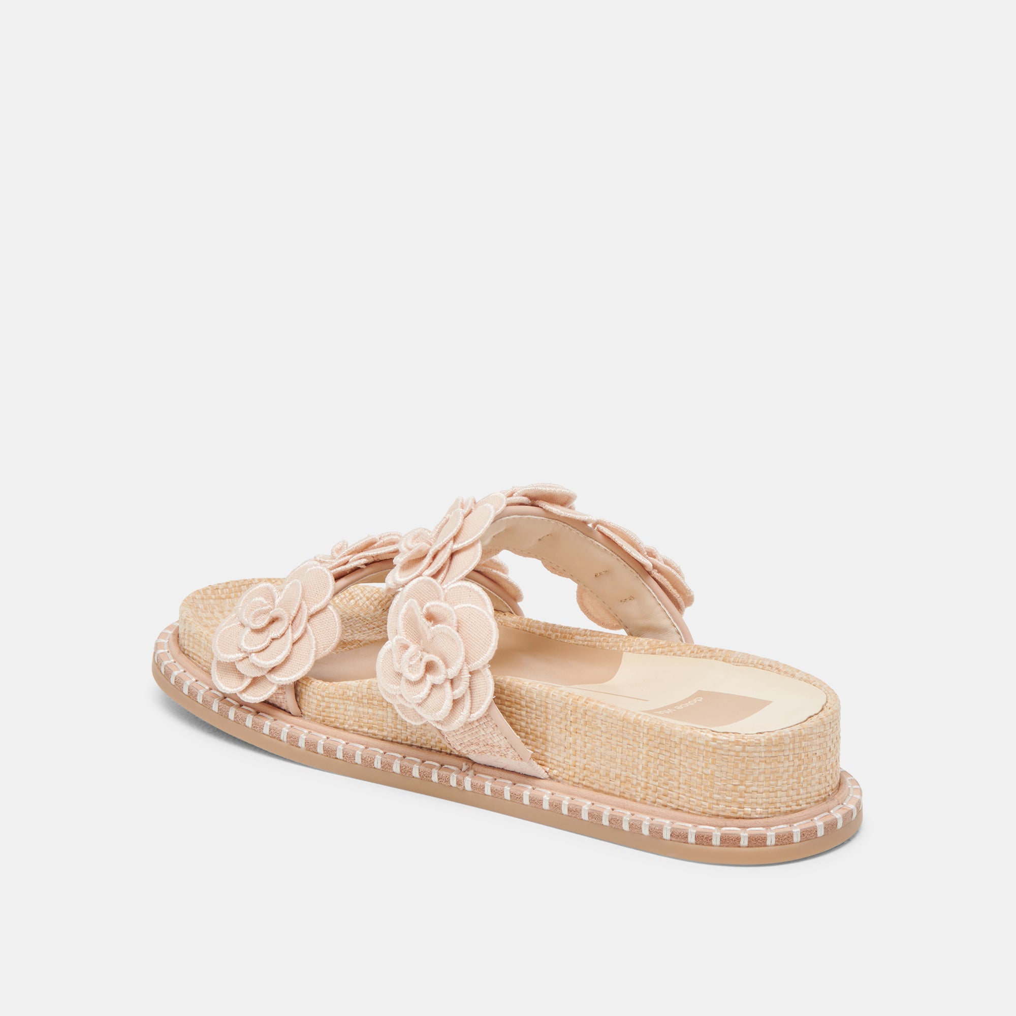 SHERLA Women's Praline Raffia Sandals - Comfortable Summer Beach Slides for Women, Perfect for Vacation, Poolside, and Casual Outings